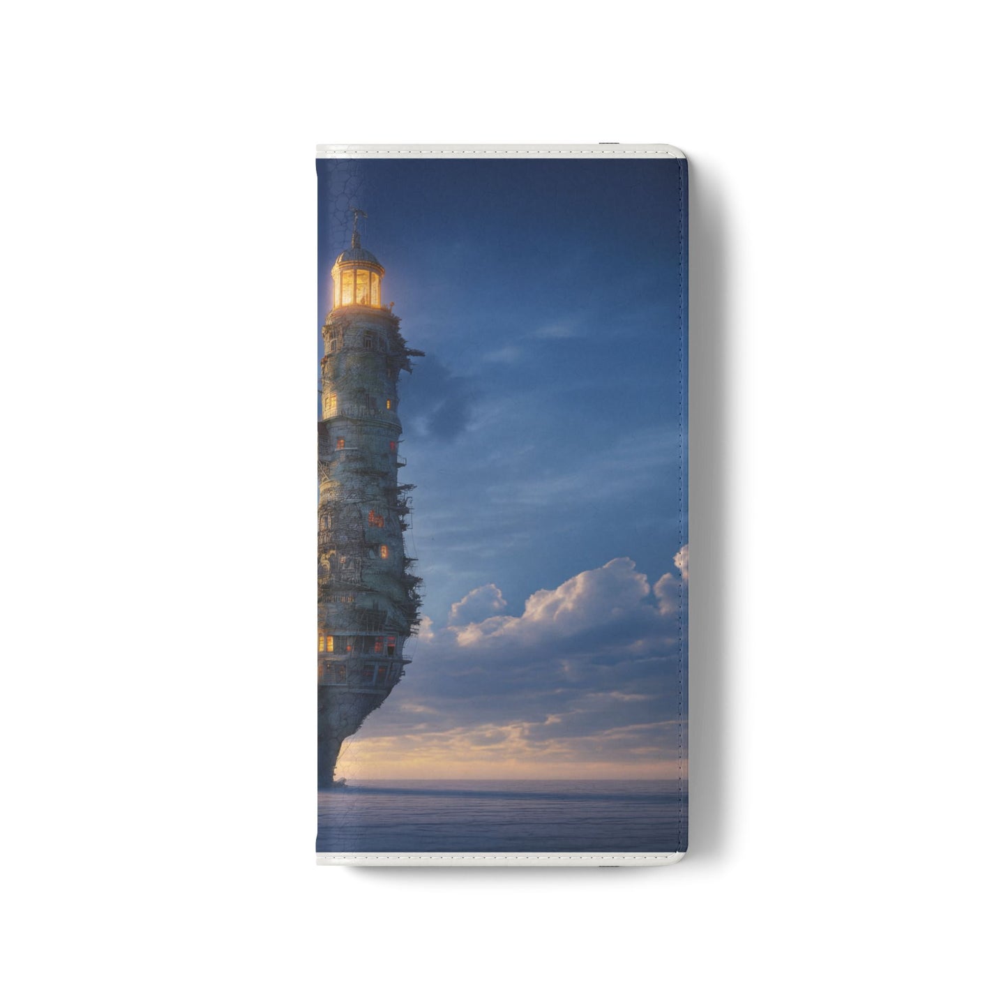 Twilight Sentinel Flip Cases – Lighthouse on a Storm-Tossed Sea
