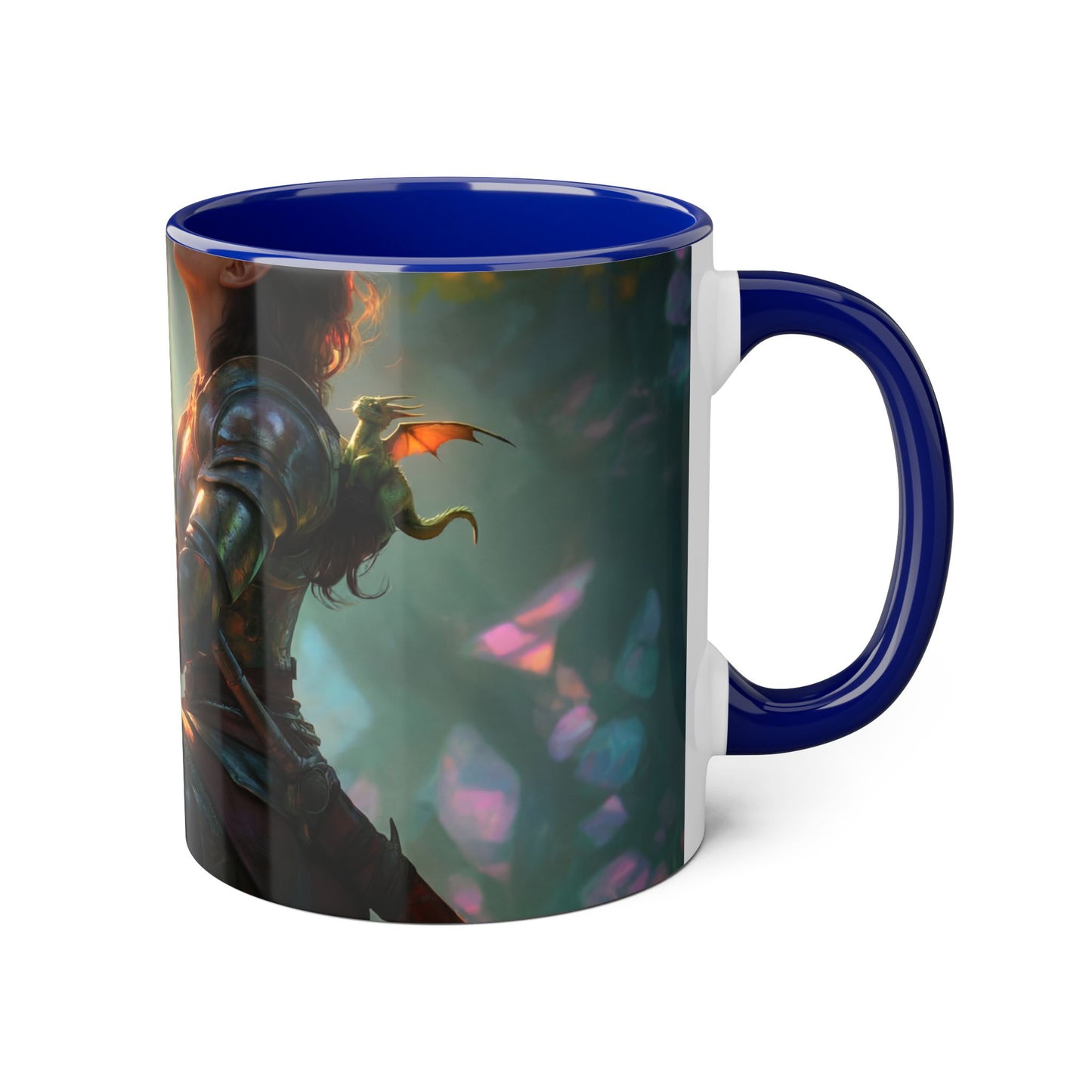 Sentinel Knight Accent Mugs, 11oz – Prism-Lit Forest Prayer Scene