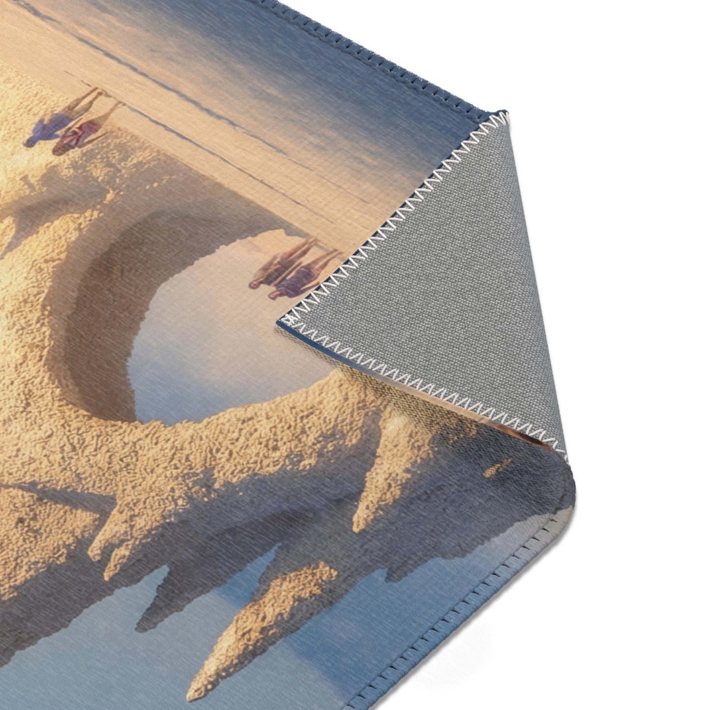 Desert Castle Area Rugs – Sunlit Sandscape Gateway