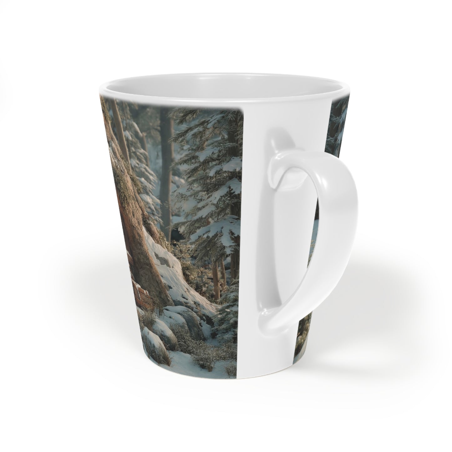 Winter Hollow Treehouse Mug – Snow-Kissed Forest Sanctuary