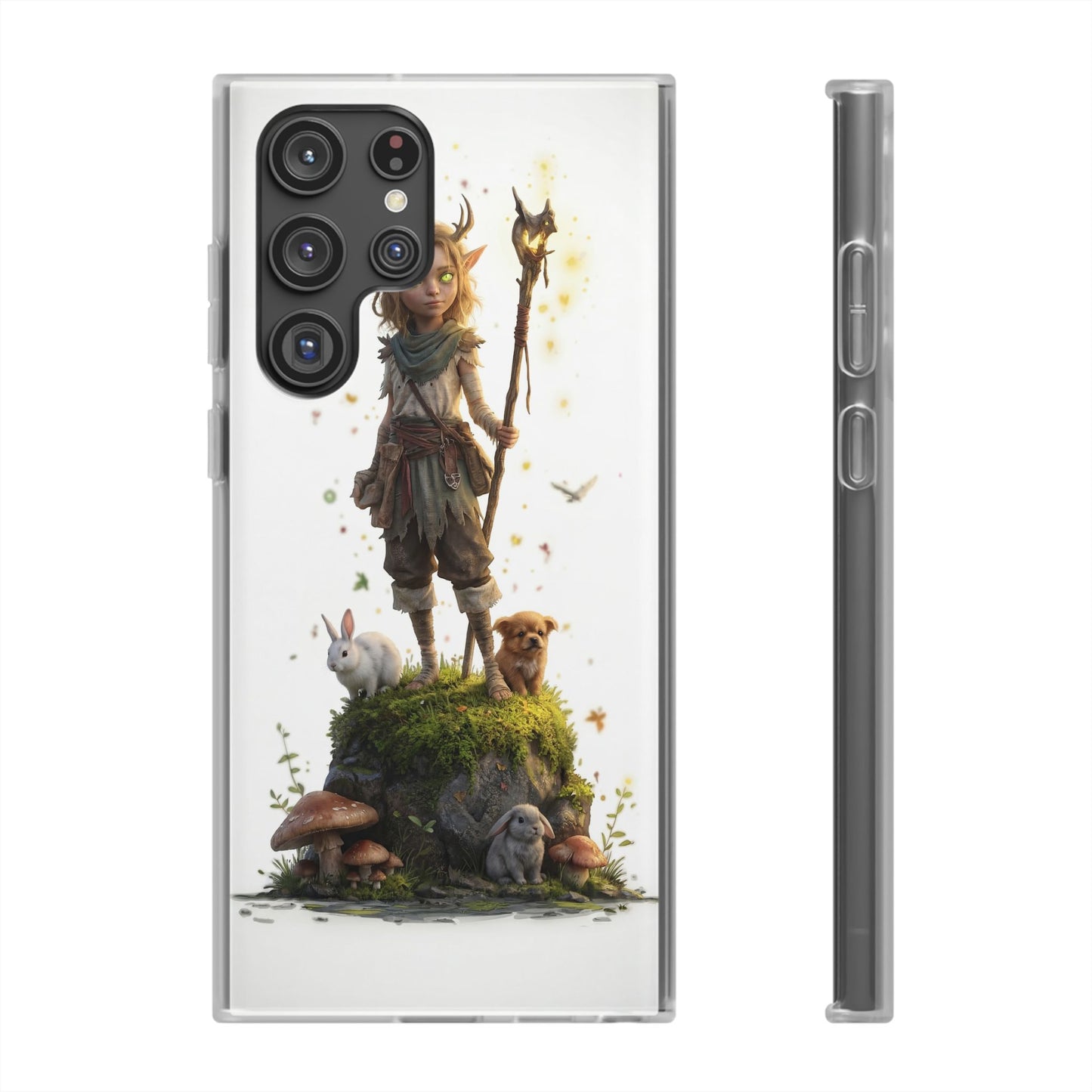 Forest Sentinel Flexi Cases – Luminescent Deerhorn Guardian