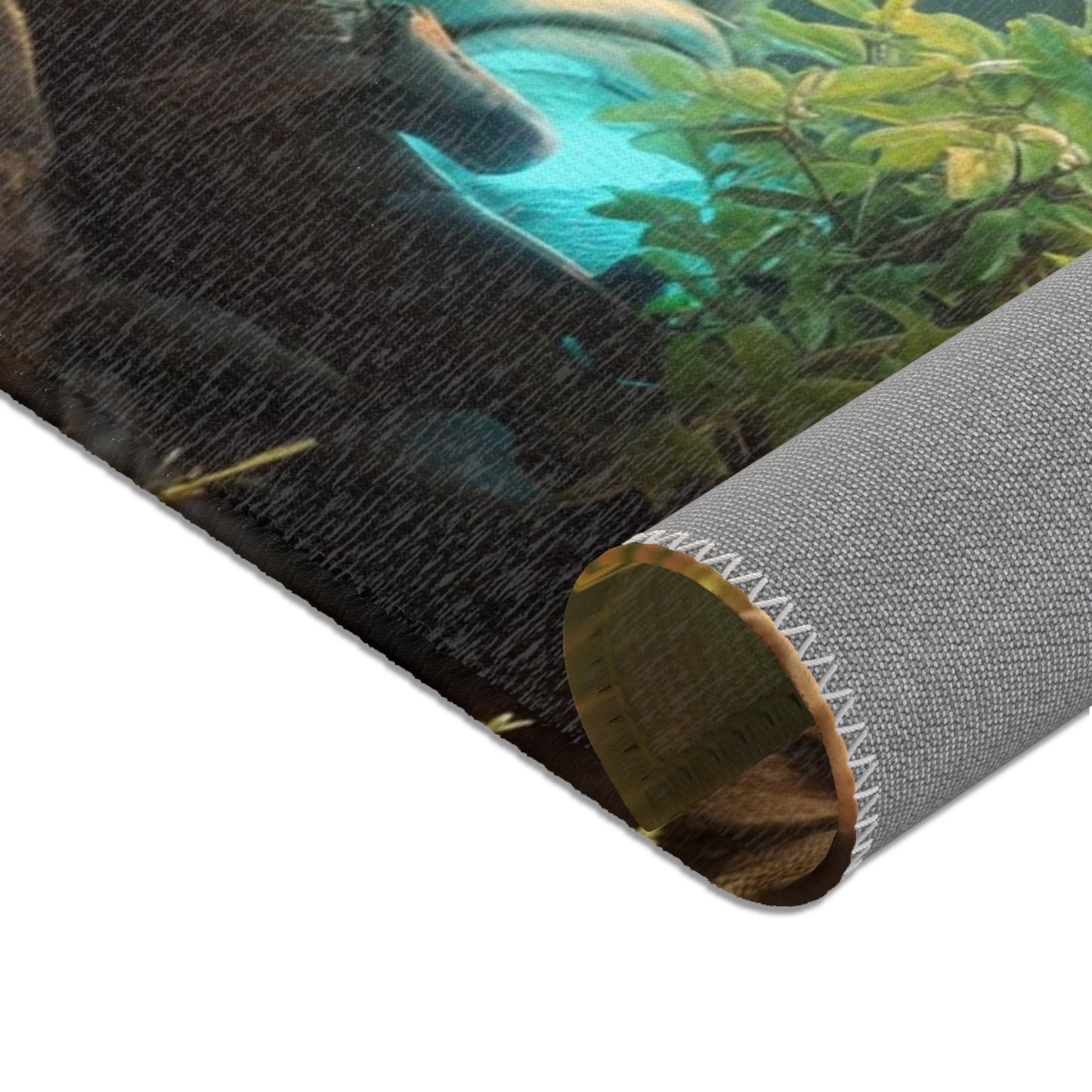 Forest Sentinel Area Rug – Luminescent Guardian in Sunlit Grove