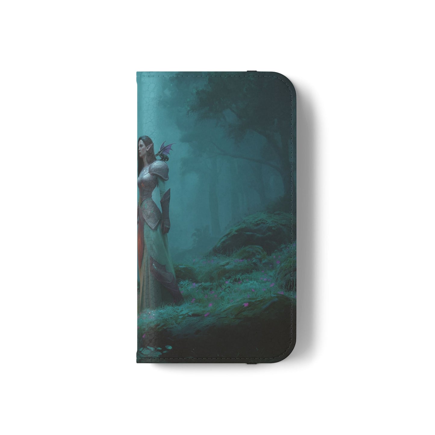 Forest Guardian Flip Cases – Elven Sentinel with Glowing Blade
