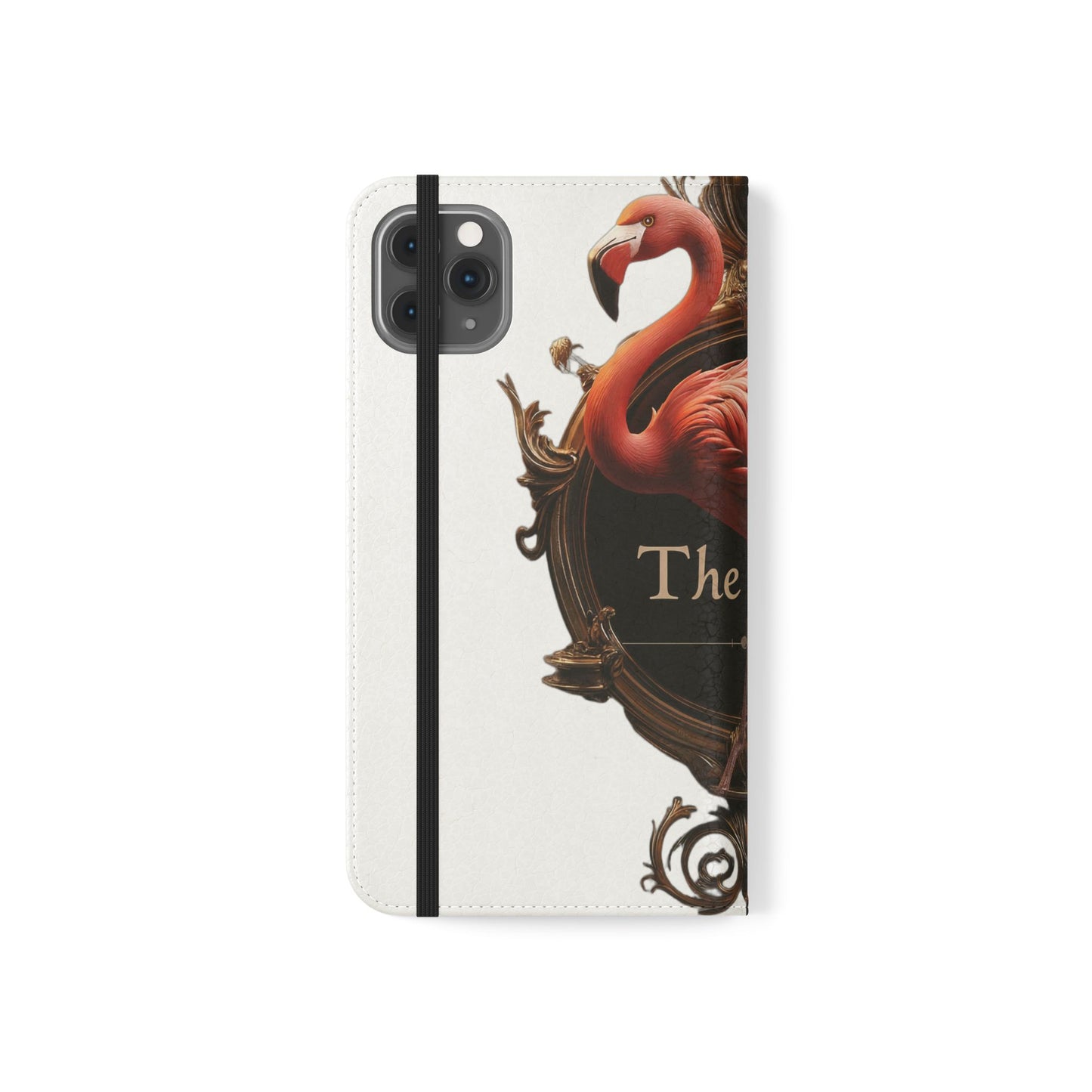 The Ritz Flamingo Flip Cases – Gilded Ornate Frame Art Design