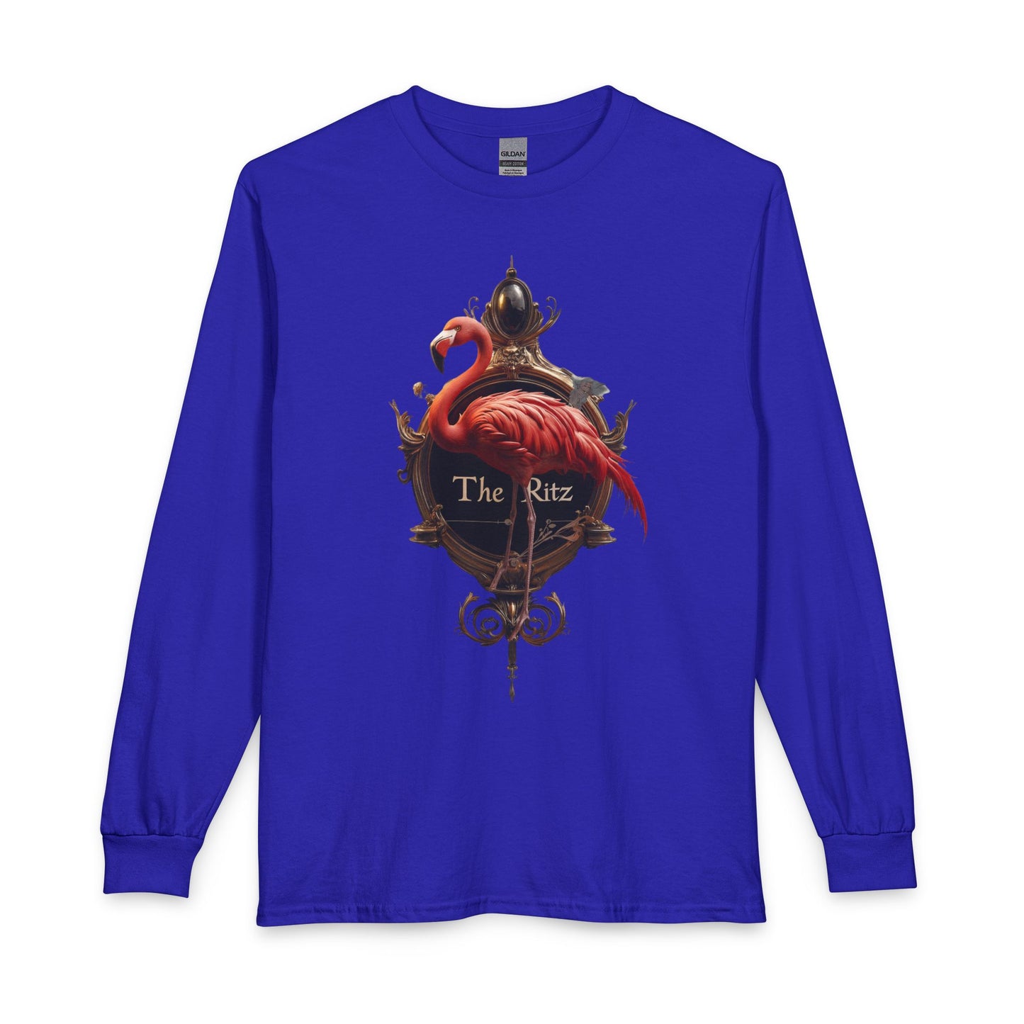 Royal Flamingo Gilded Frame Tee – The Ritz Velvet Elegance