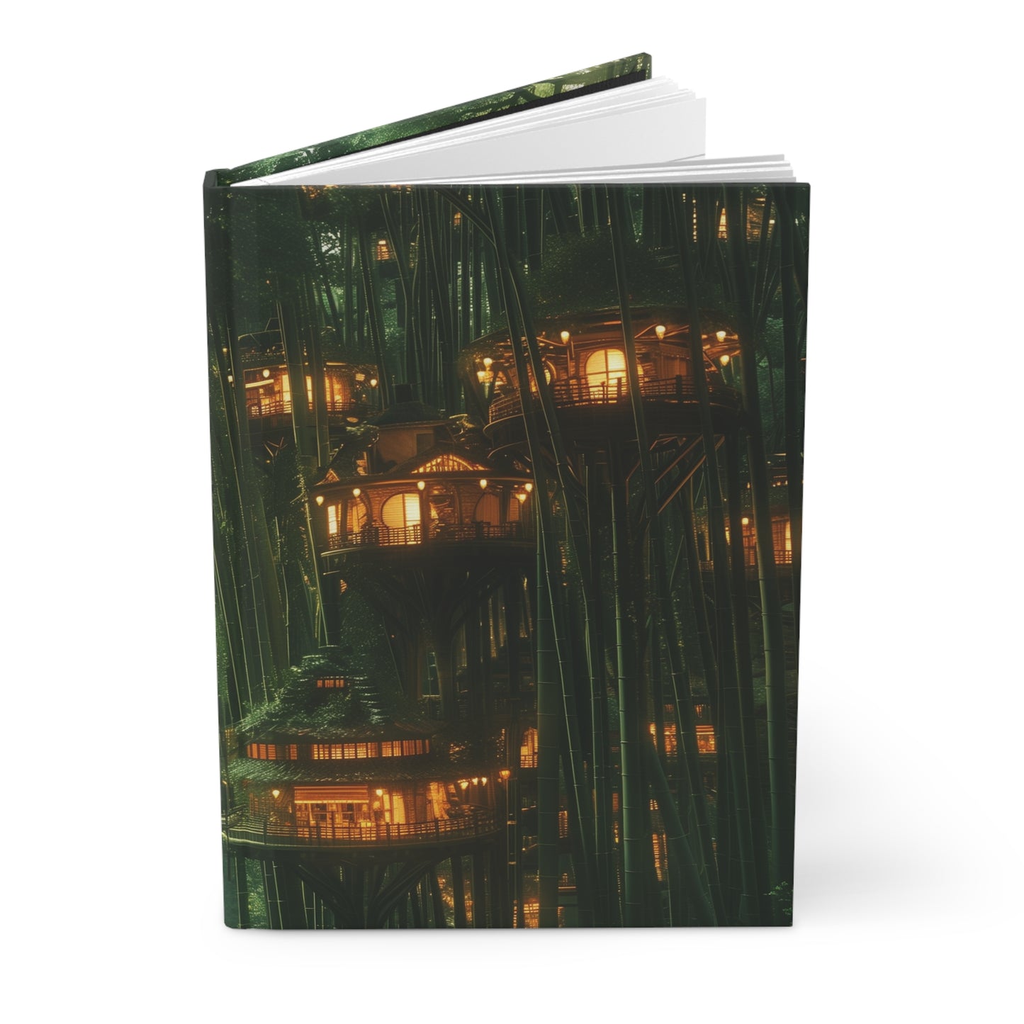 Bamboo Canopy Treehouse Journal – Glow Through Misty Forest
