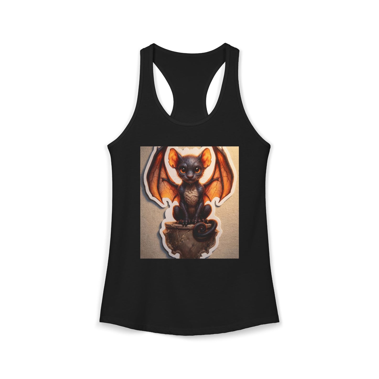 Glimmerwing Batcat Women's Ideal Racerback Tank – Amber Earlight Guardian