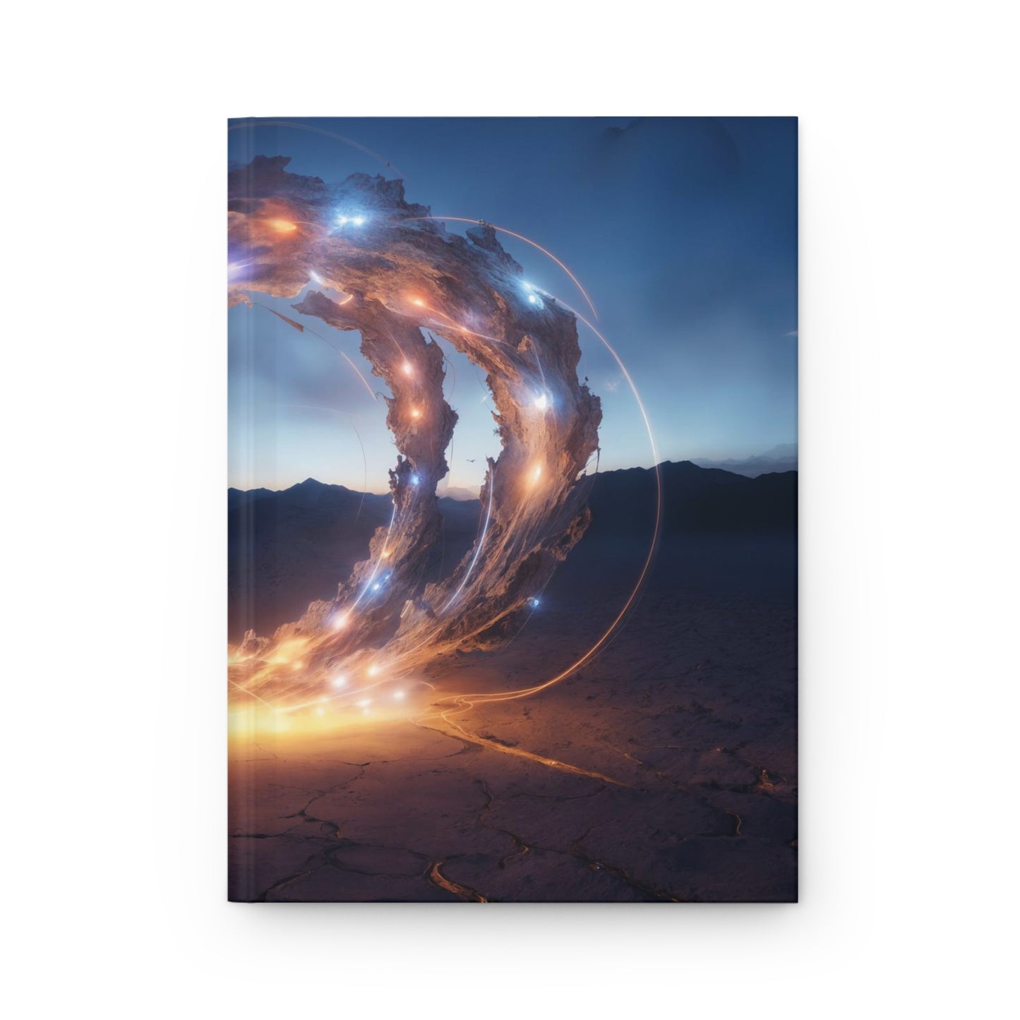 Celestial Gateway in Desert - Hardcover Journal