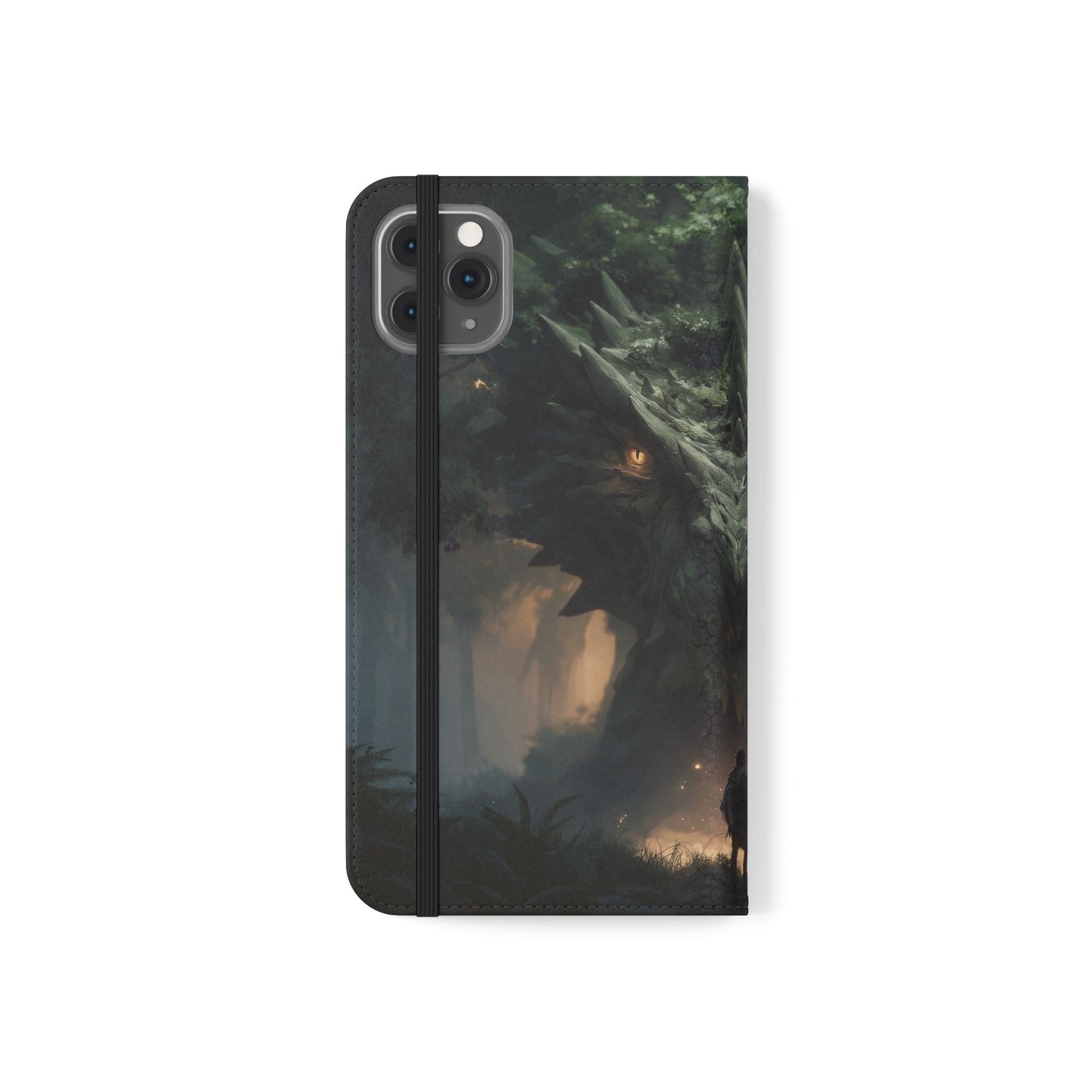 Guardian Beast Flip Cases – Moss-Clad Titan Facing the Wanderer