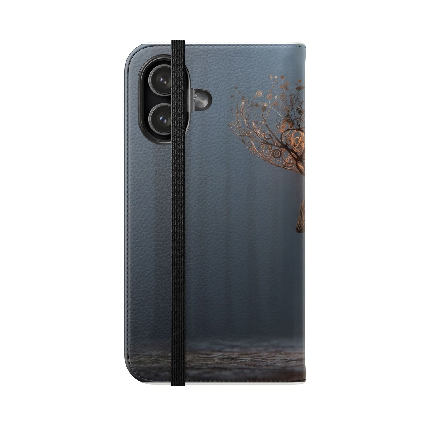Mechanical Deer Flip Cases – Gears and Twilight Forest Guardian