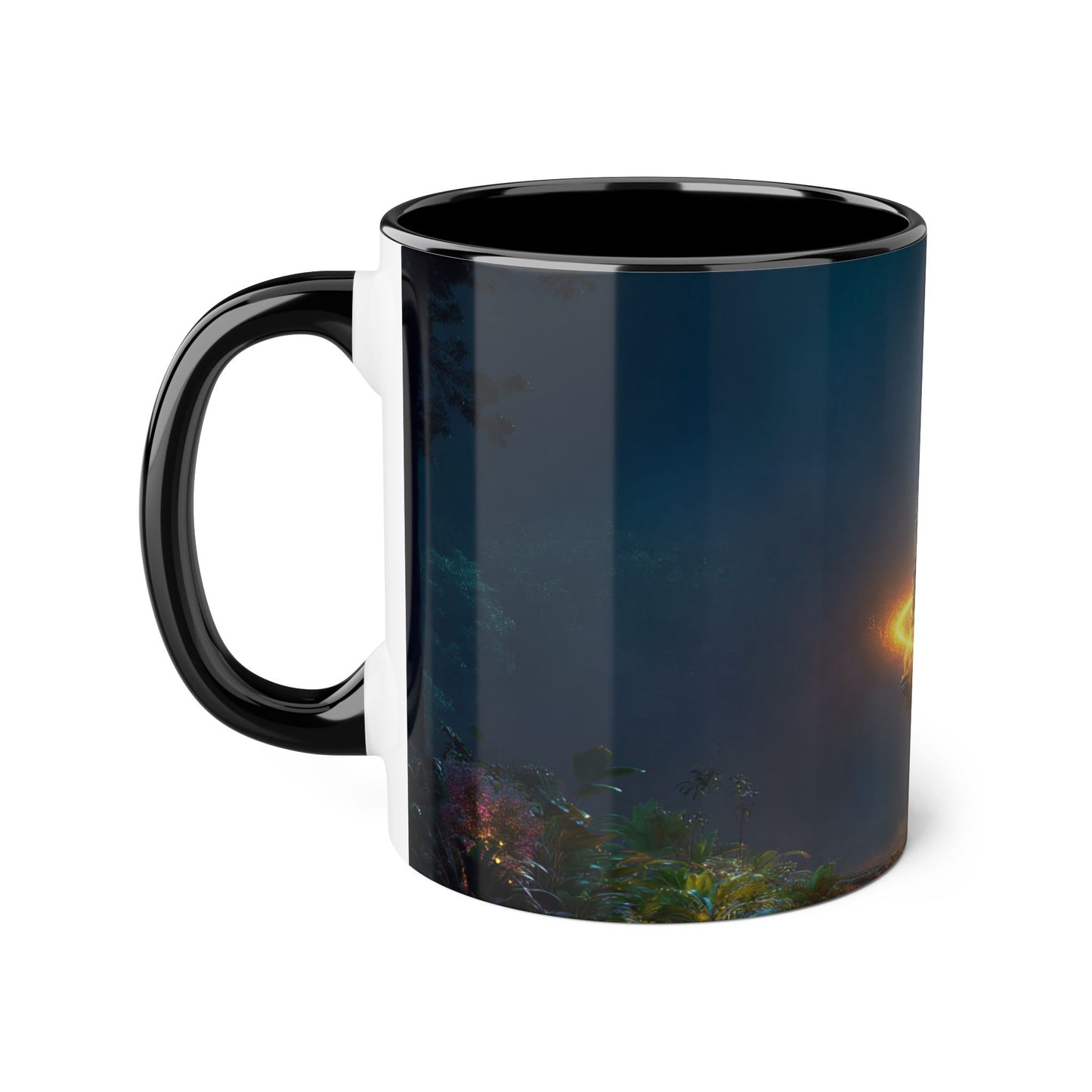 Floating Island Tree Accent Mugs, 11oz – Luminous Twilight Sanctuary