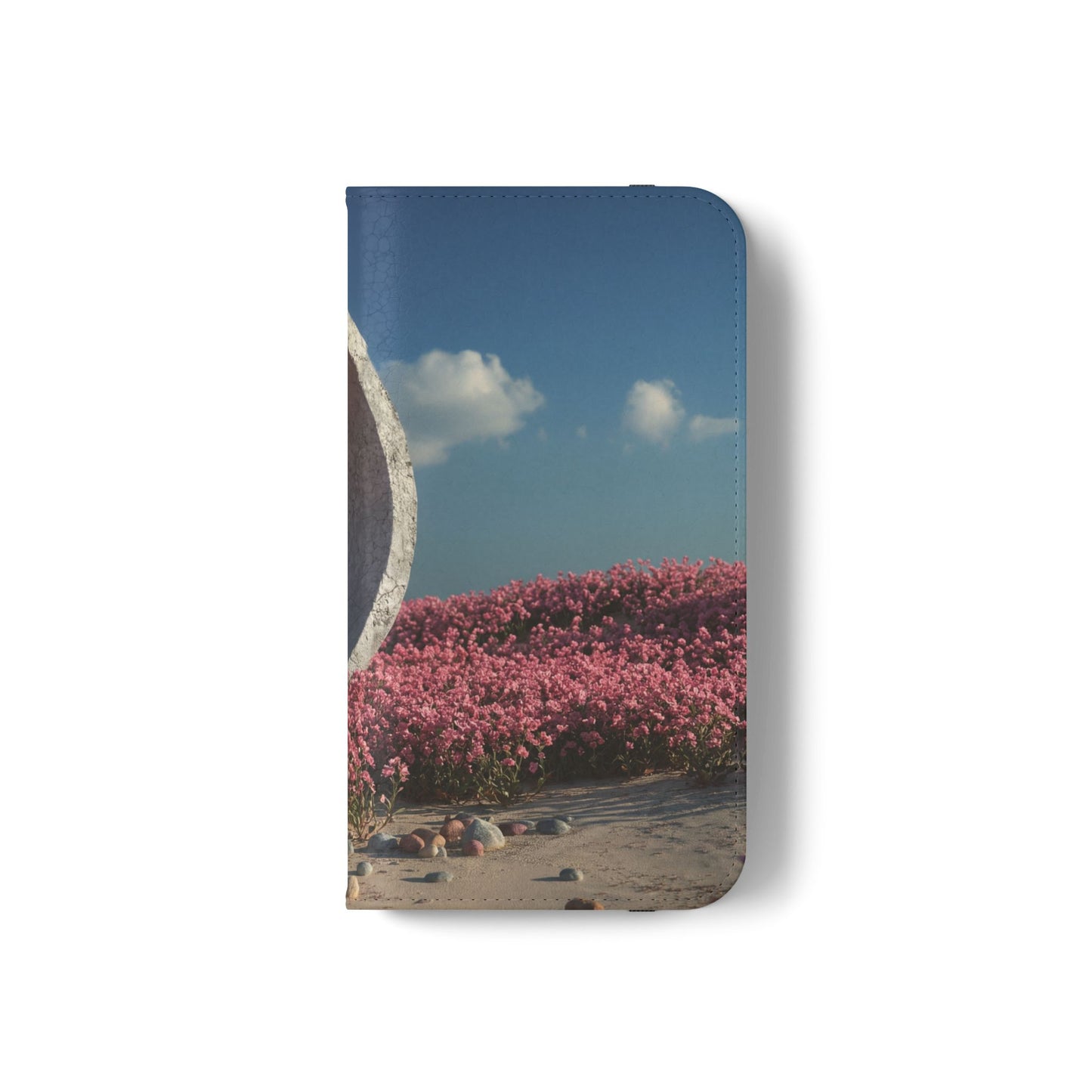 Stone Circle Flip Cases – Pink Flower Field Monument
