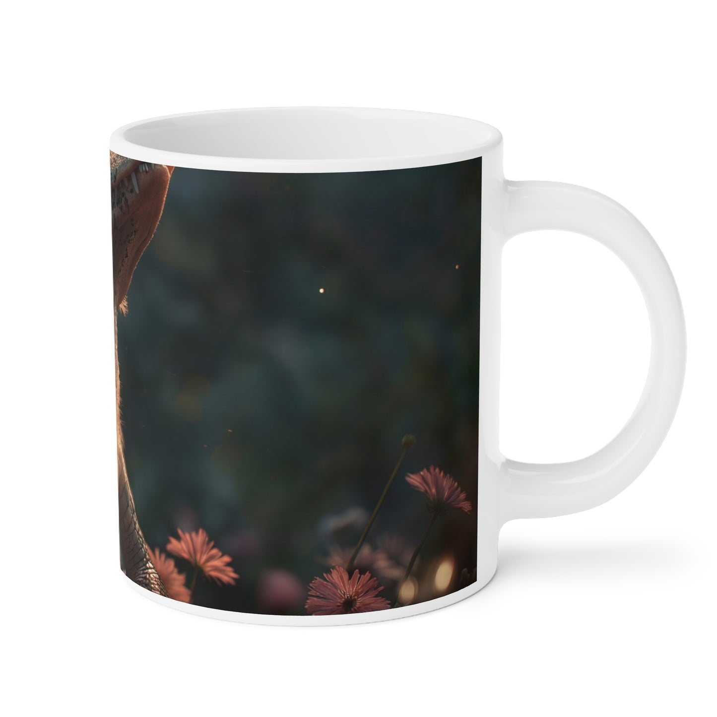 Gentle Crocodile & Butterfly Ceramic Mugs (11oz\15oz\20oz) – Twilight Garden Whispers