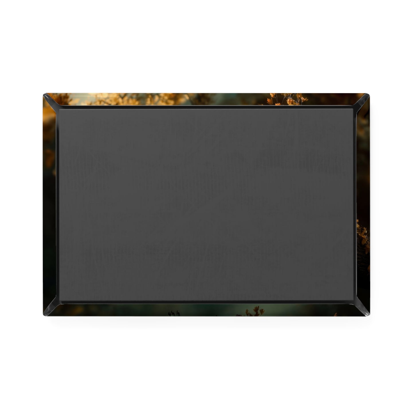 Forest Spirit Meditator Button Magnet, Rectangle (1 & 10 pcs) – Golden Light Reverie
