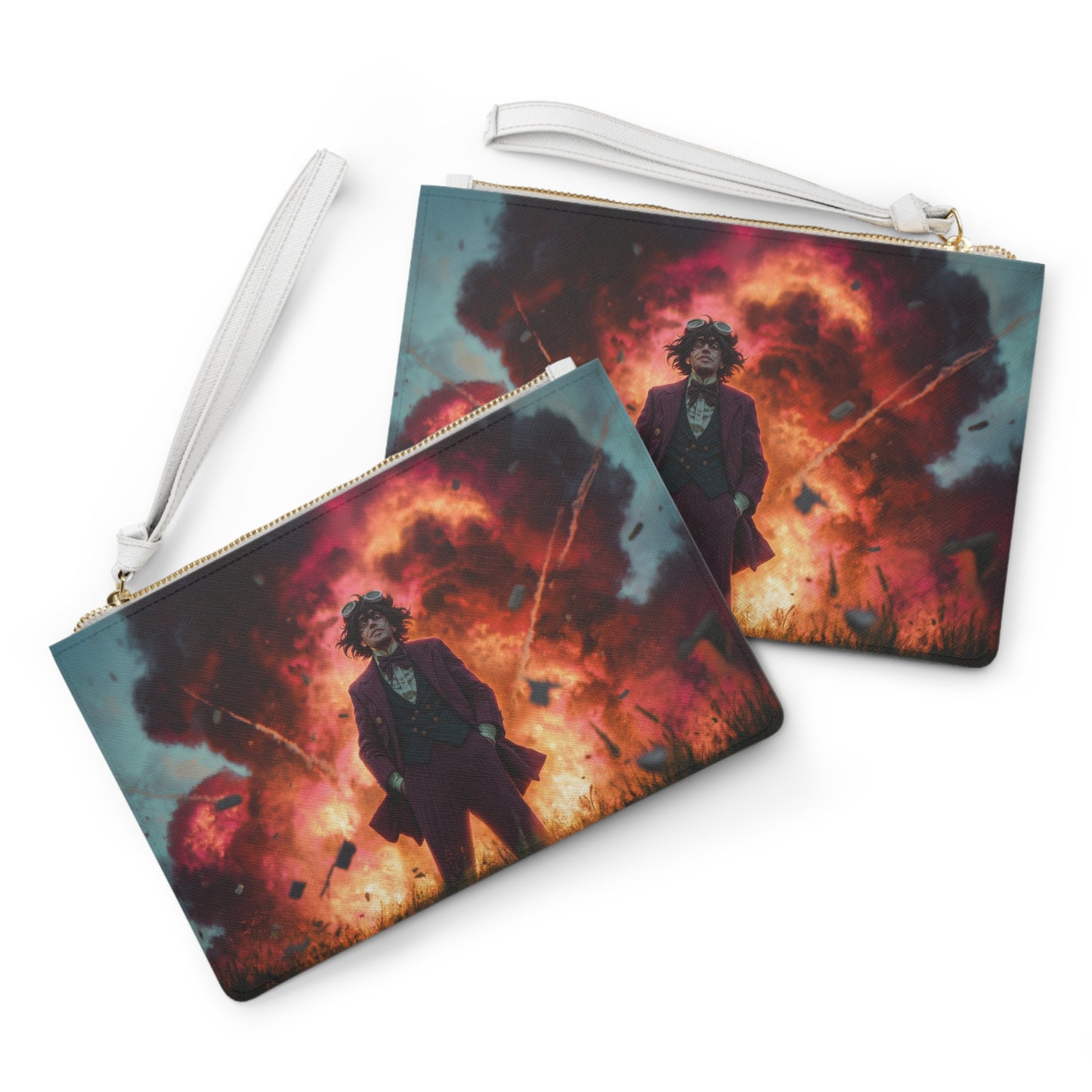 Explosive Goggles Clutch Bag – Crimson Sky Overcoat