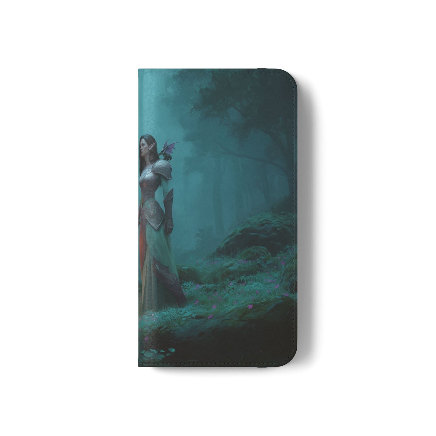 Forest Guardian Flip Cases – Elven Sentinel with Glowing Blade
