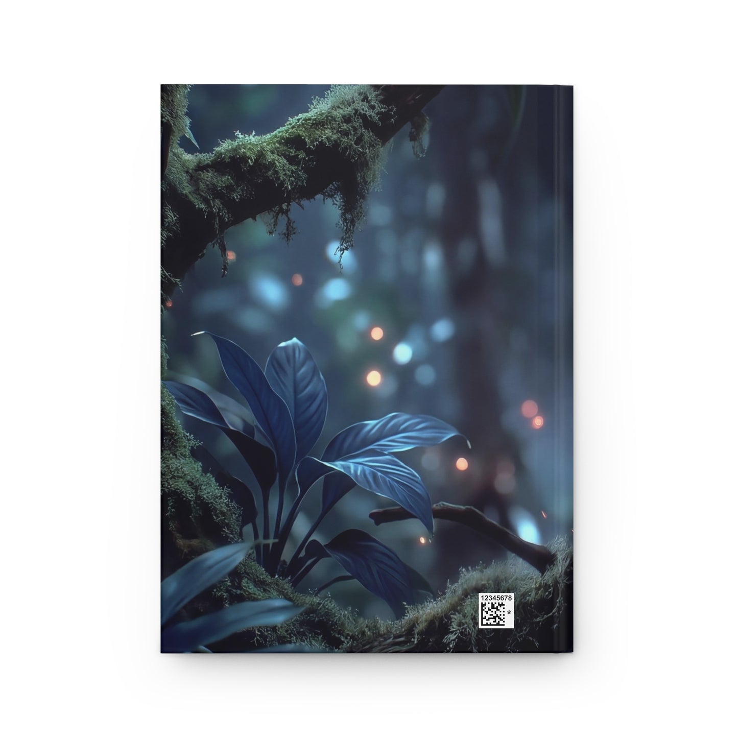 Crimson Forest Monkey Hardcover Journal Matte – Twilight Watcher in Mossy Canopy
