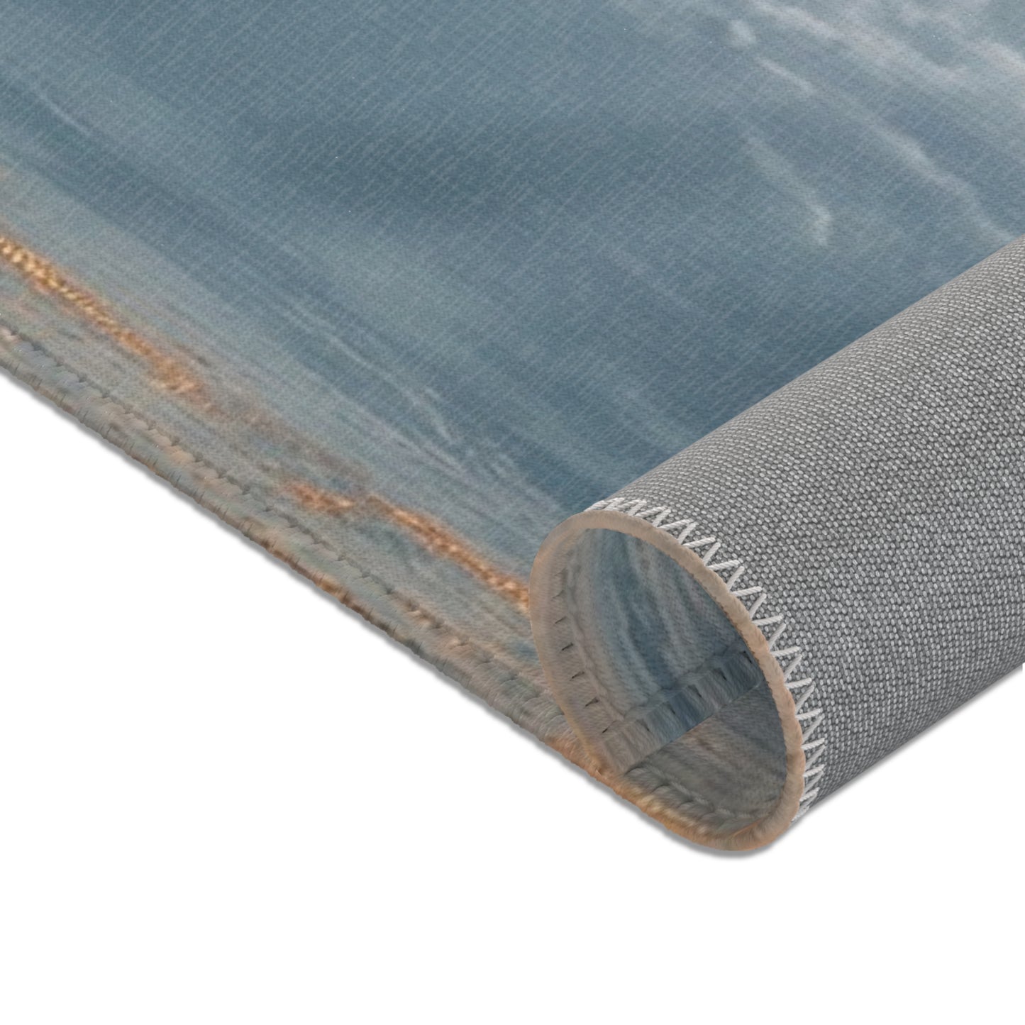 Midnight Sleigh Ride Area Rug – Frostbound City Beneath the Full Moon