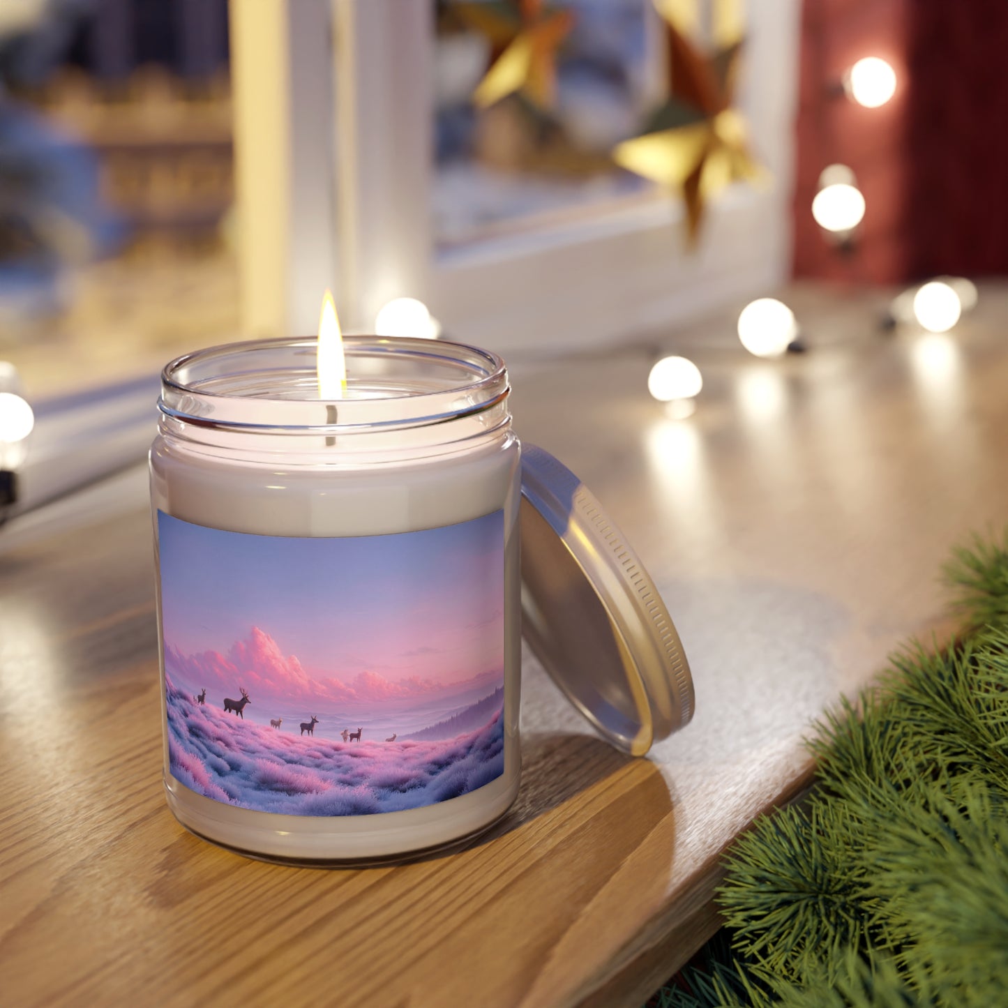 Twilight Herd Scented Soy Candles with White Lid, 9oz – Pink Horizon Meadow