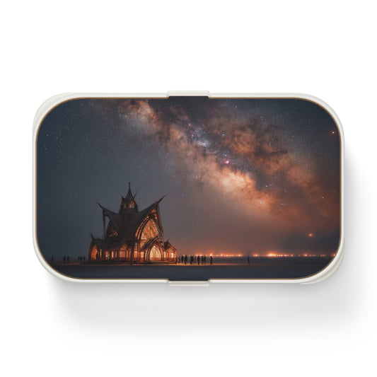 Celestial Chapel Bento Lunch Box – Milky Way Reverie Under Starlight