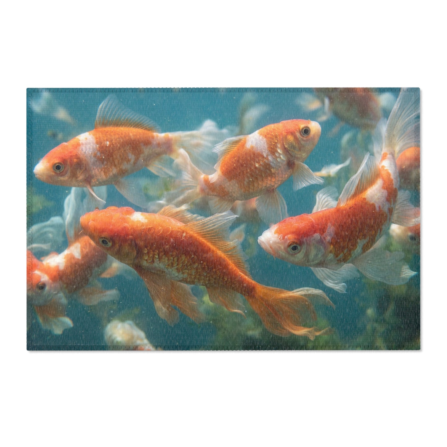 Golden Comet School Rug – Liquid Light Beneath the Water