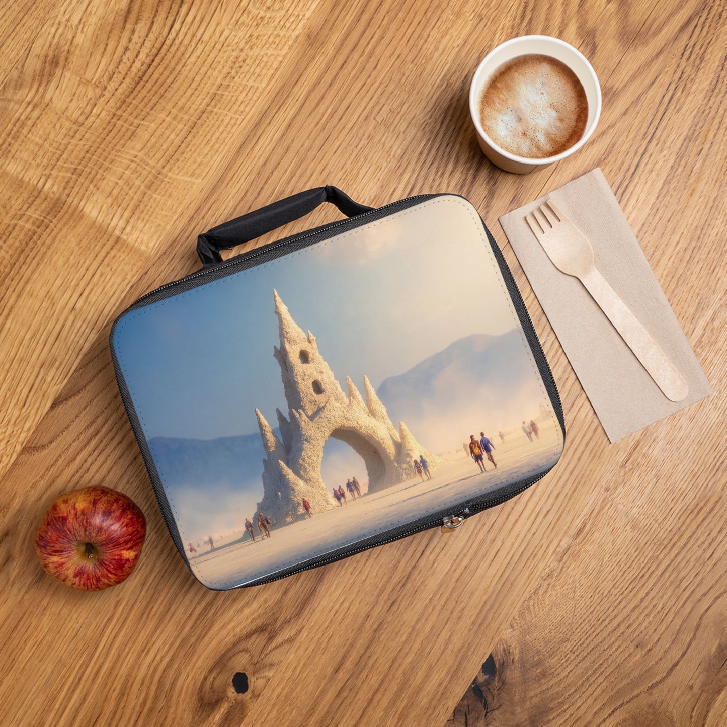 Desert Castle Lunch Bag – Sunlit Sandstone Archway Dreamscape