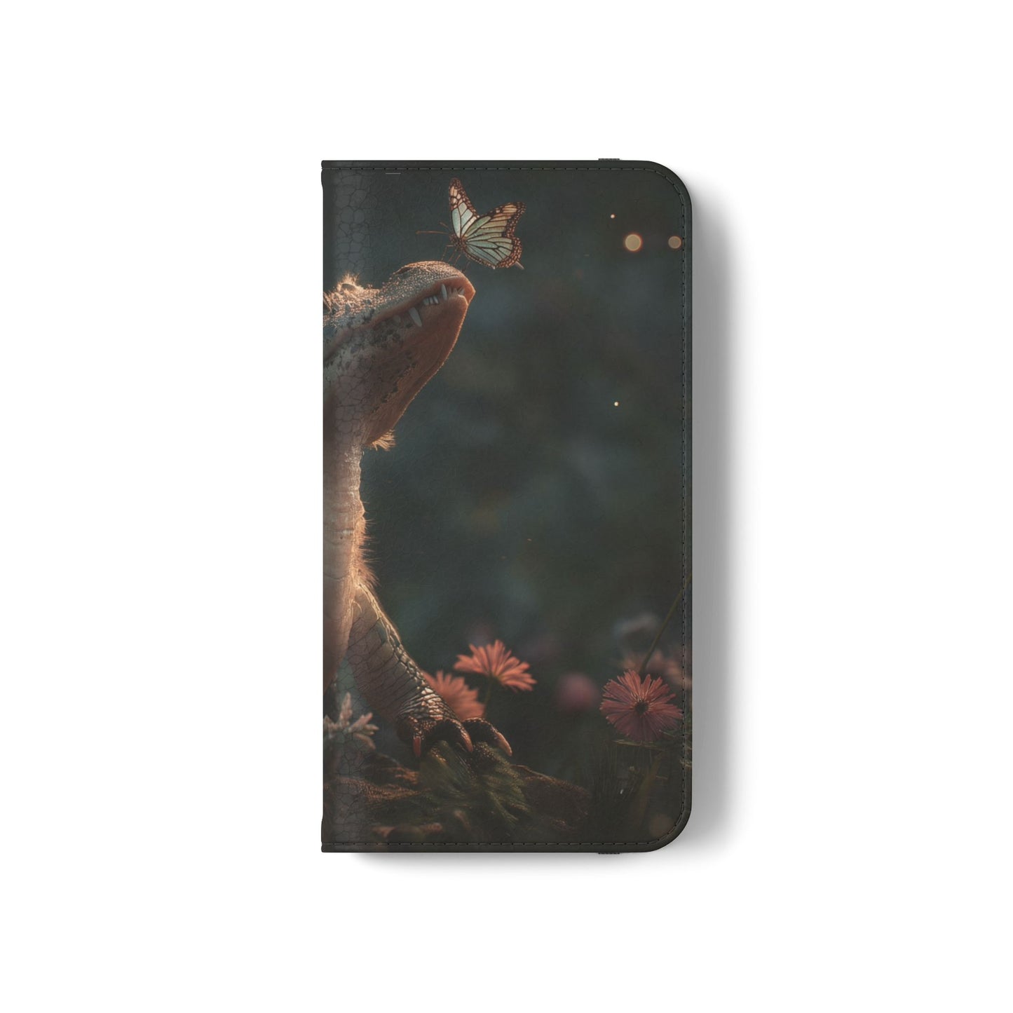 Crocodile Butterfly Flip Cases – Tender Guardian with Moth Companion