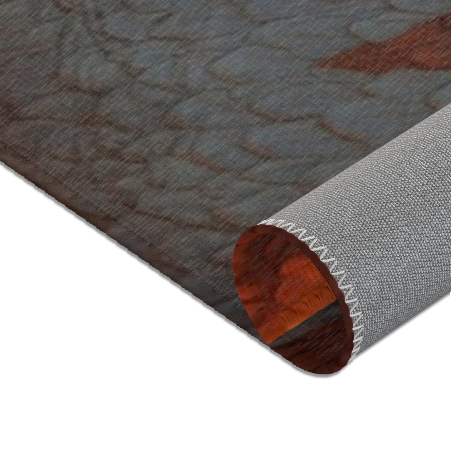 Sunset Sentinel Dragon Area Rug – Warm Ember Skies and Grasses