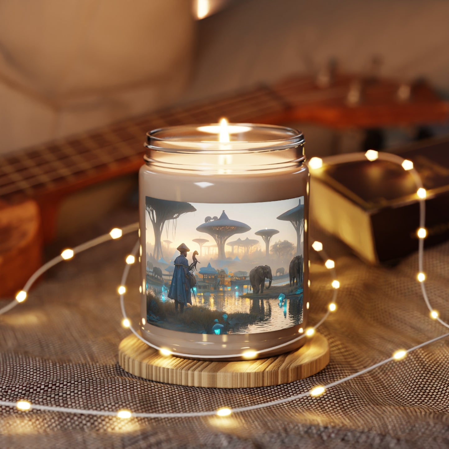 Forgotten Grove Explorer Scented Soy Candles with White Lid, 9oz – Dawn’s Whisper Through Ancient Canopy