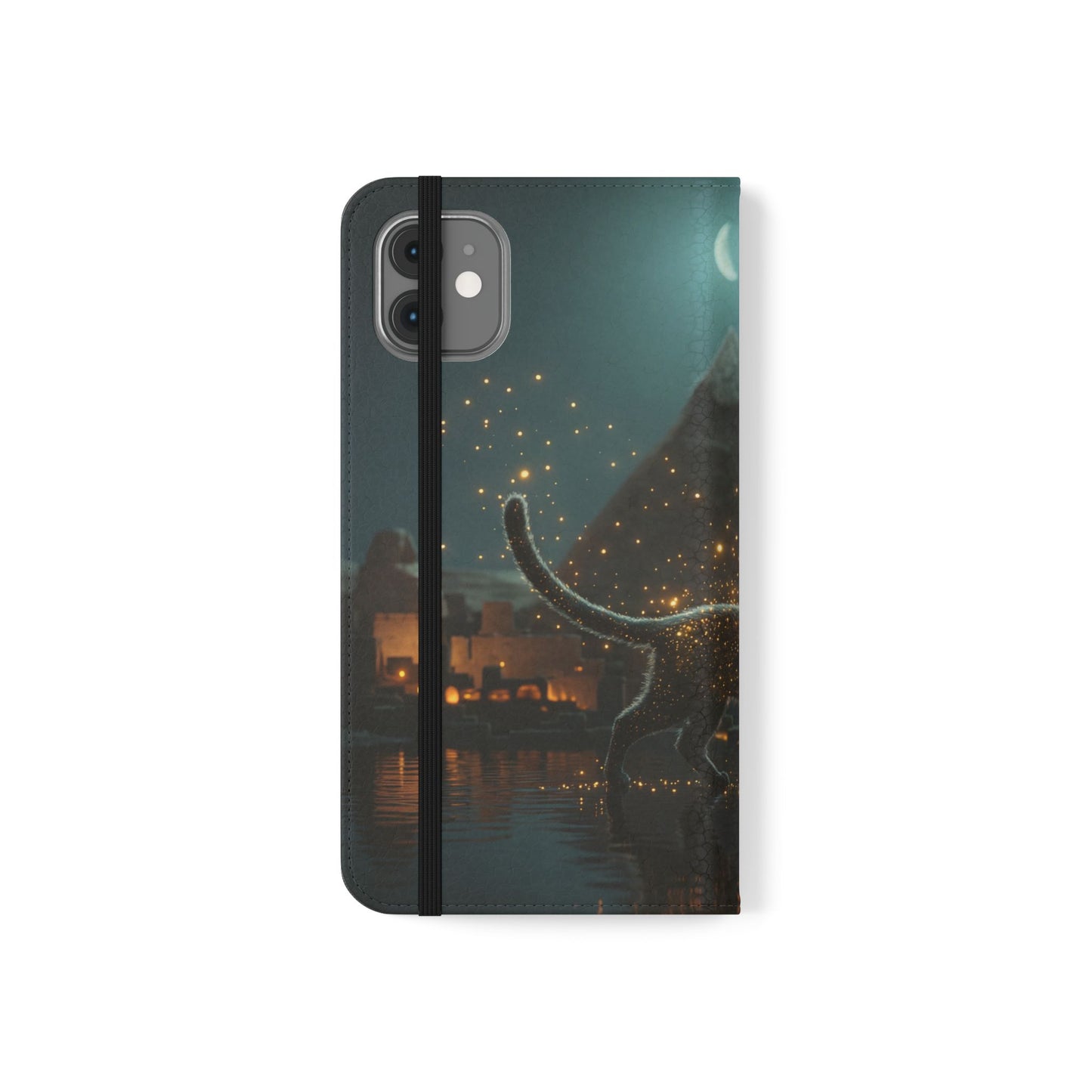 Celestial Vortex Flip Cases – Indigo Cloud Dreamscape