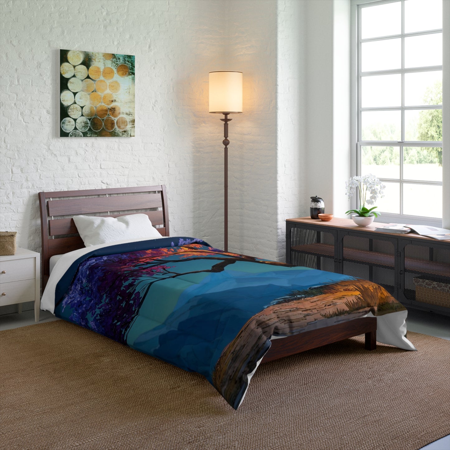 Celestial Tree Comforter – Twilight Bloom Dreamscape