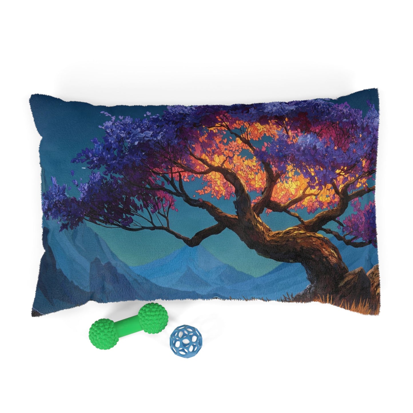 Celestial Tree Pet Bed – Twilight Bloom Dreamscape