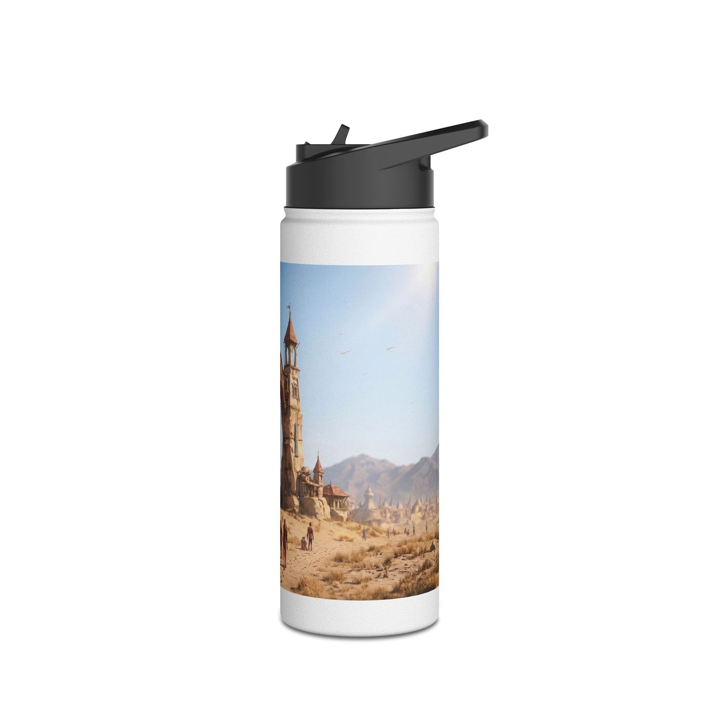 Desert Citadel Water Bottle – Sunlit Ruins of the Forgotten Kingdom