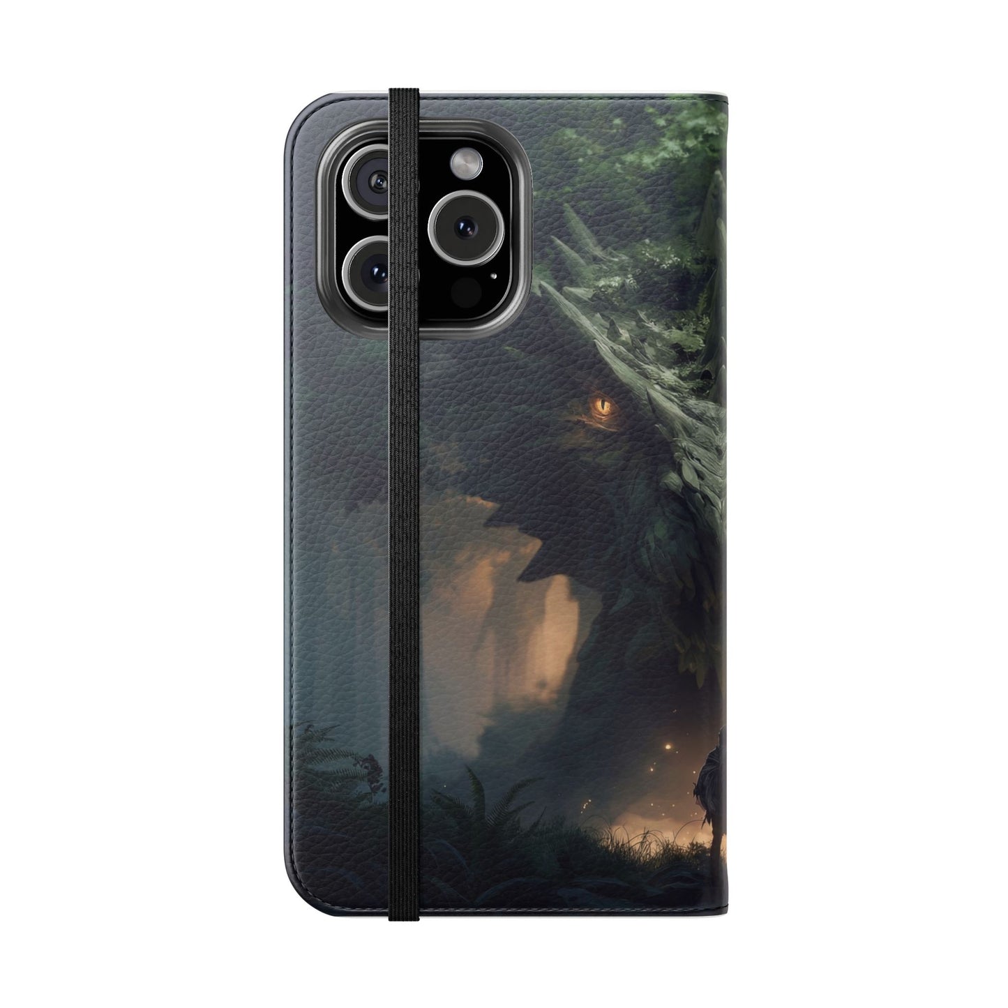 Guardian Beast Flip Cases – Moss-Clad Titan Facing the Wanderer
