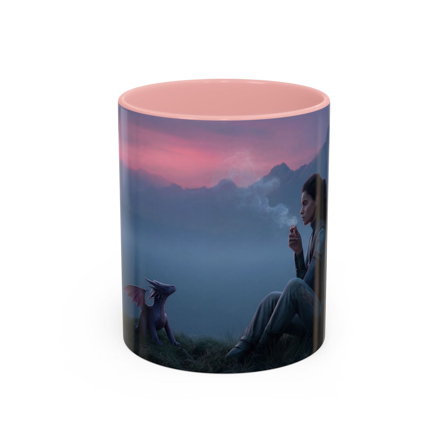 Sentinel and Dragon Accent Coffee Mug (11, 15oz) – Twilight Summit Rest