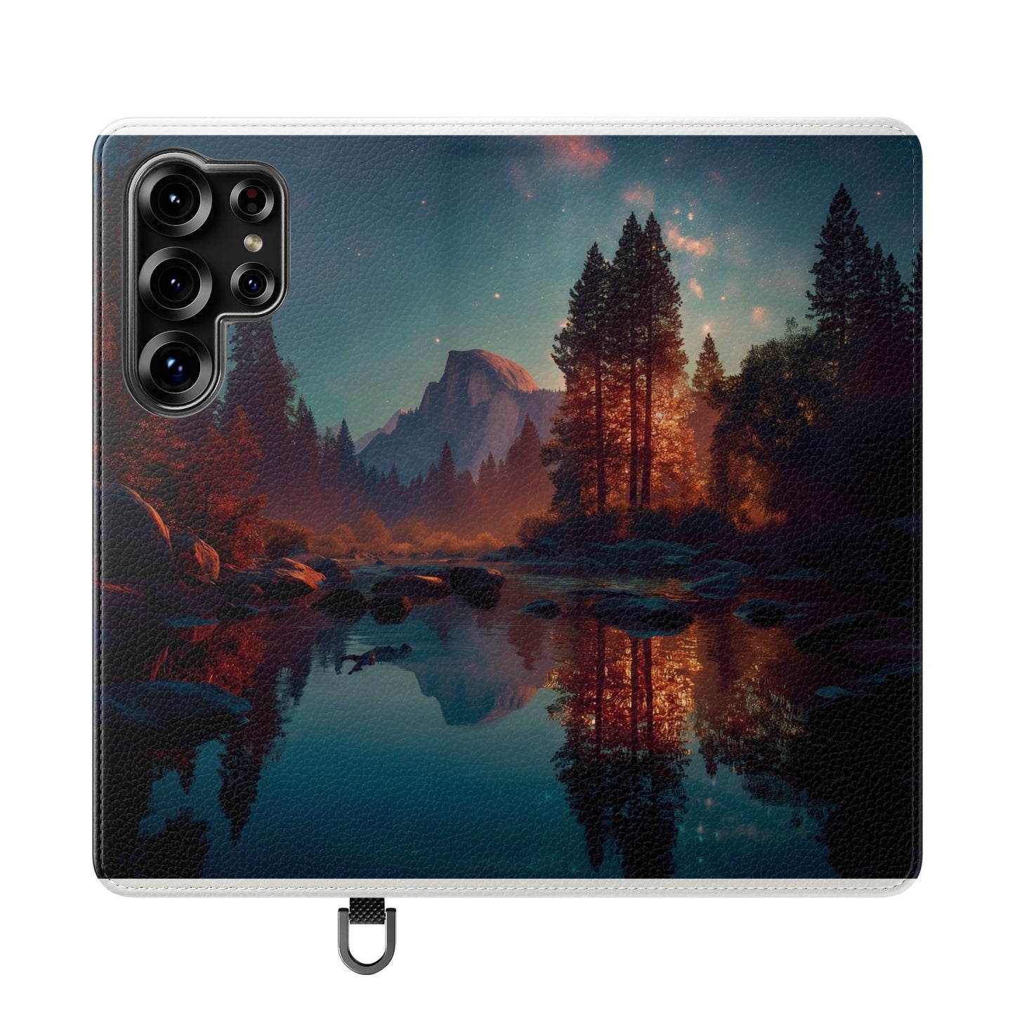 Starlit Valley Flip Cases – Twilight River and Half Dome Reflections