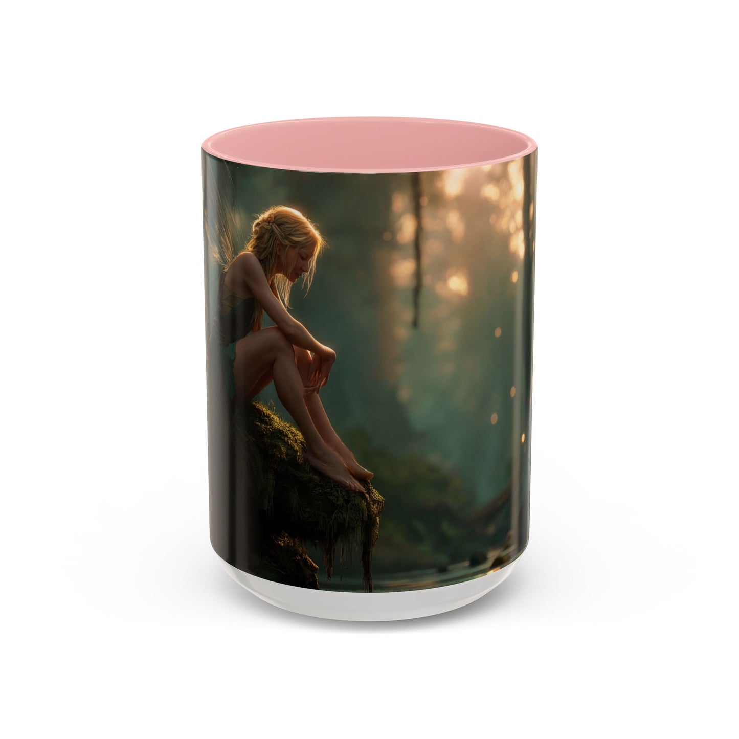 Winged Guardian Accent Coffee Mug (11, 15oz) – Twilight Forest Sentinels