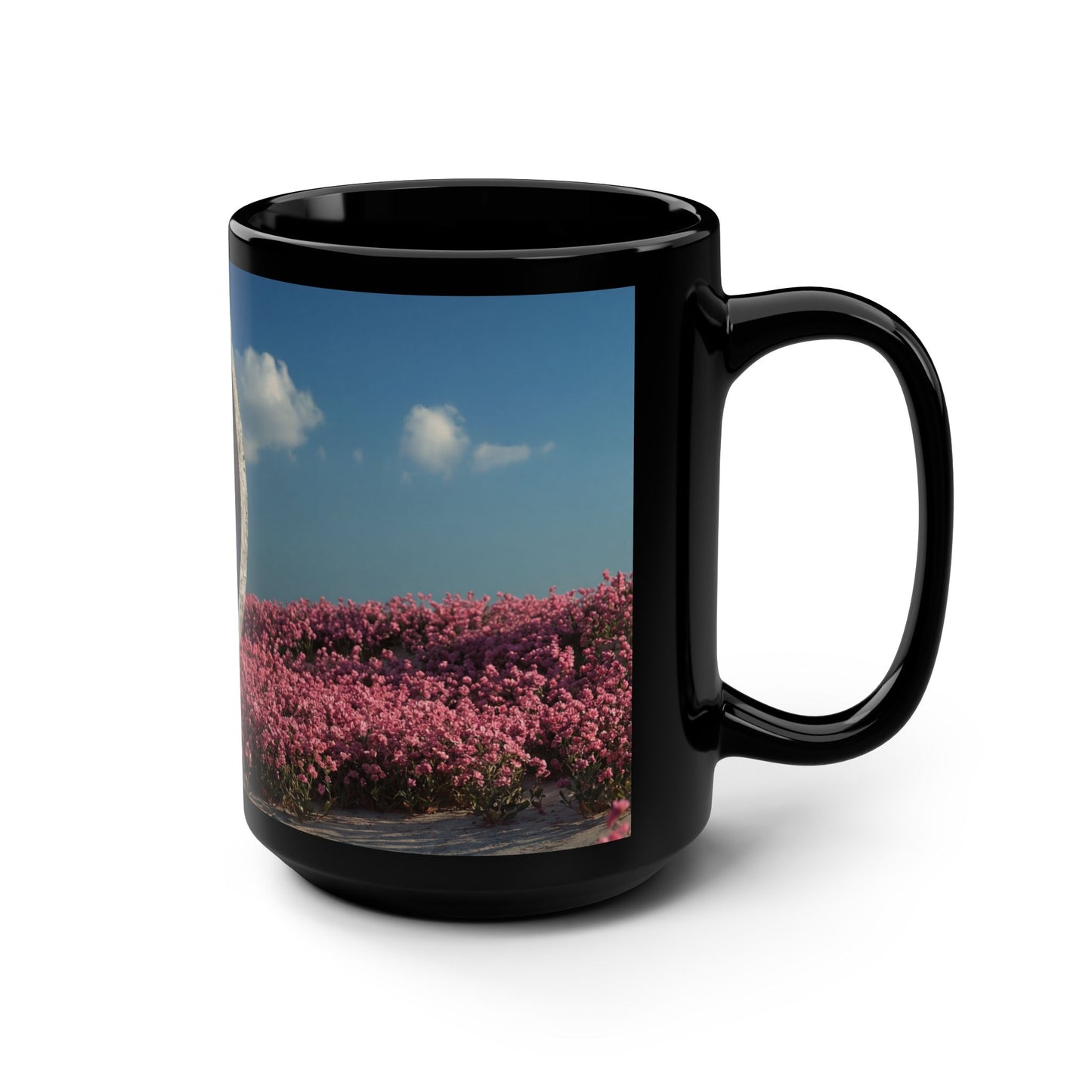 Stone Circle Flower Field Mug, 15oz – Cracked Concrete Guardian Ring