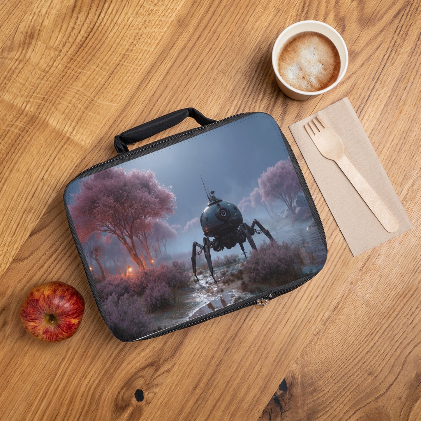 Sentient Probe Lunch Bag – Twilight Blossom Grove Encounter