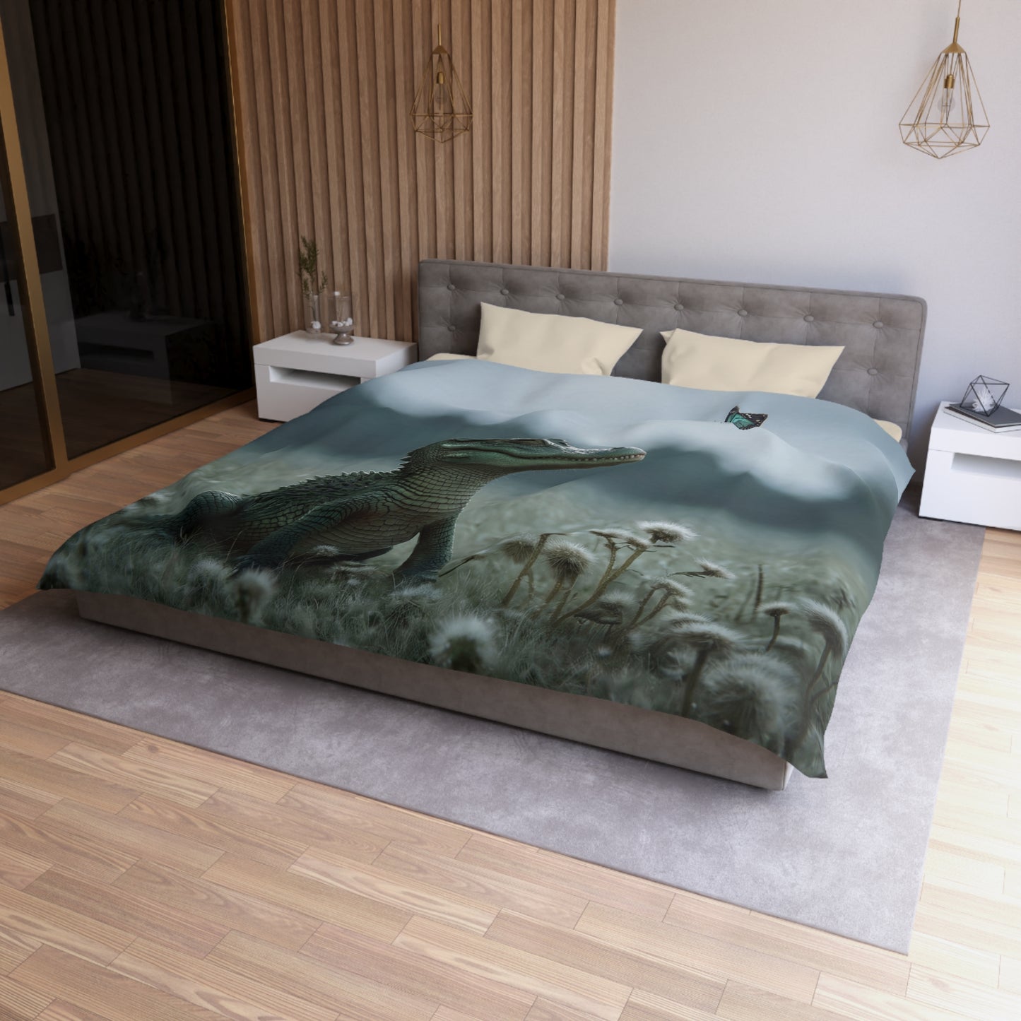 Gentle Croc Guardian Duvet Cover – Misty Meadow Butterfly Watch