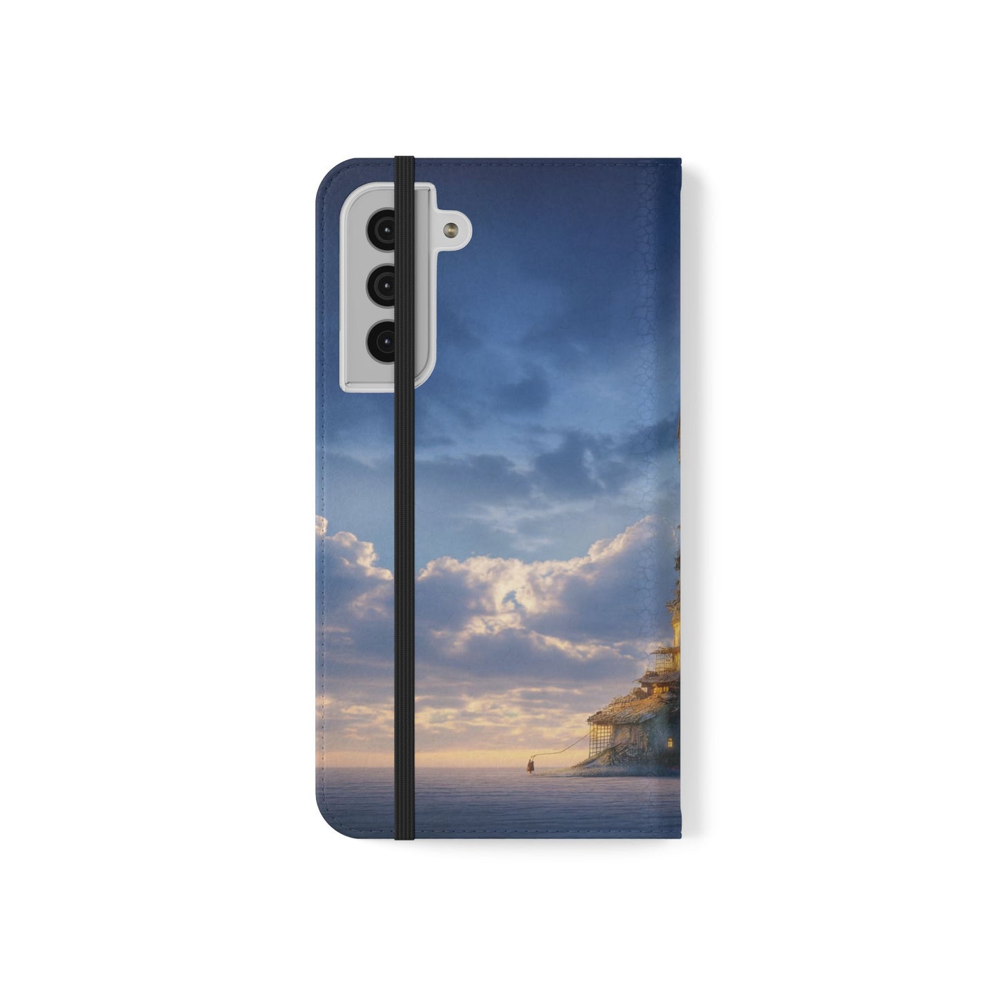 Twilight Sentinel Flip Cases – Lighthouse on a Storm-Tossed Sea
