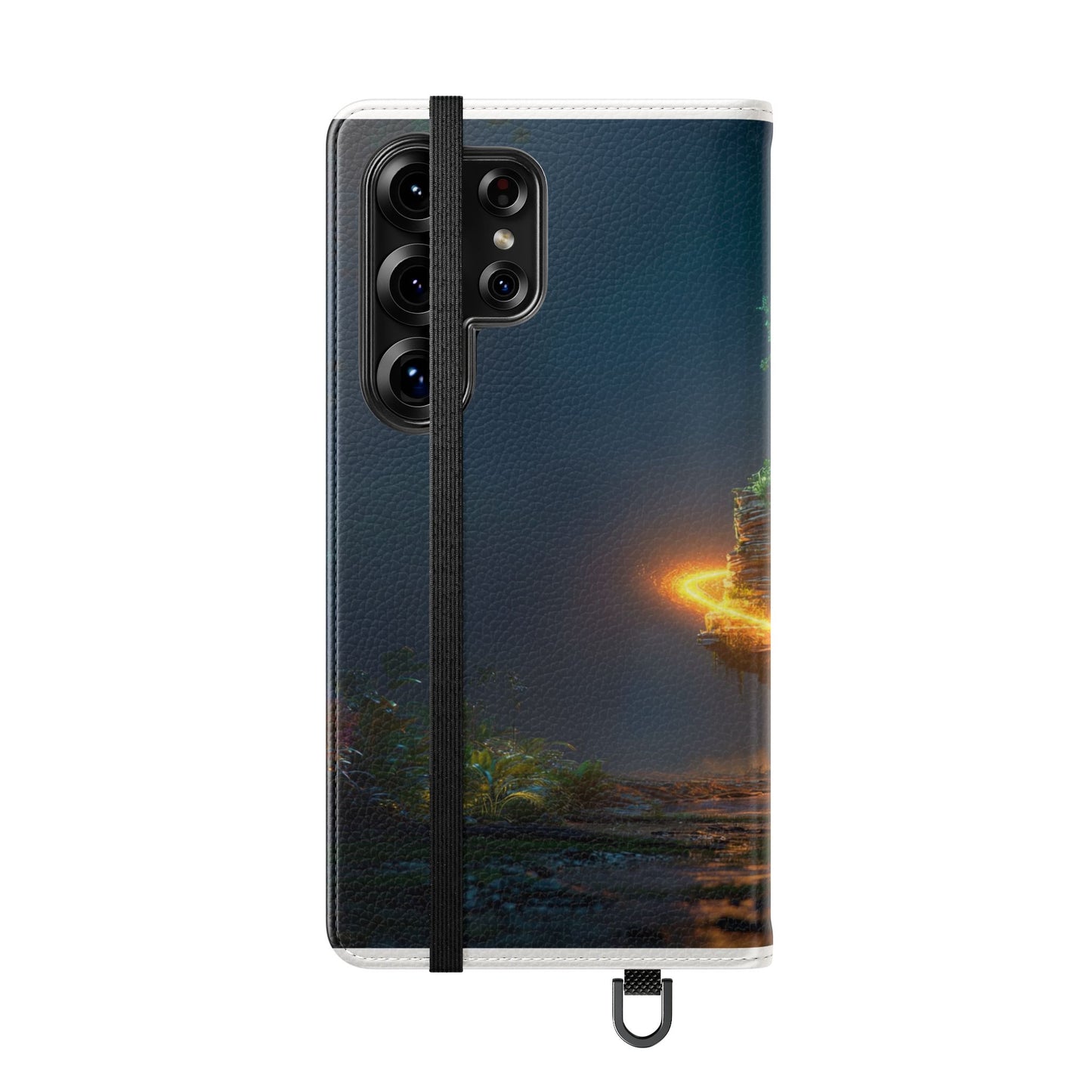 Luminous Floating Island Flip Cases – Amber Twilight Sanctuary