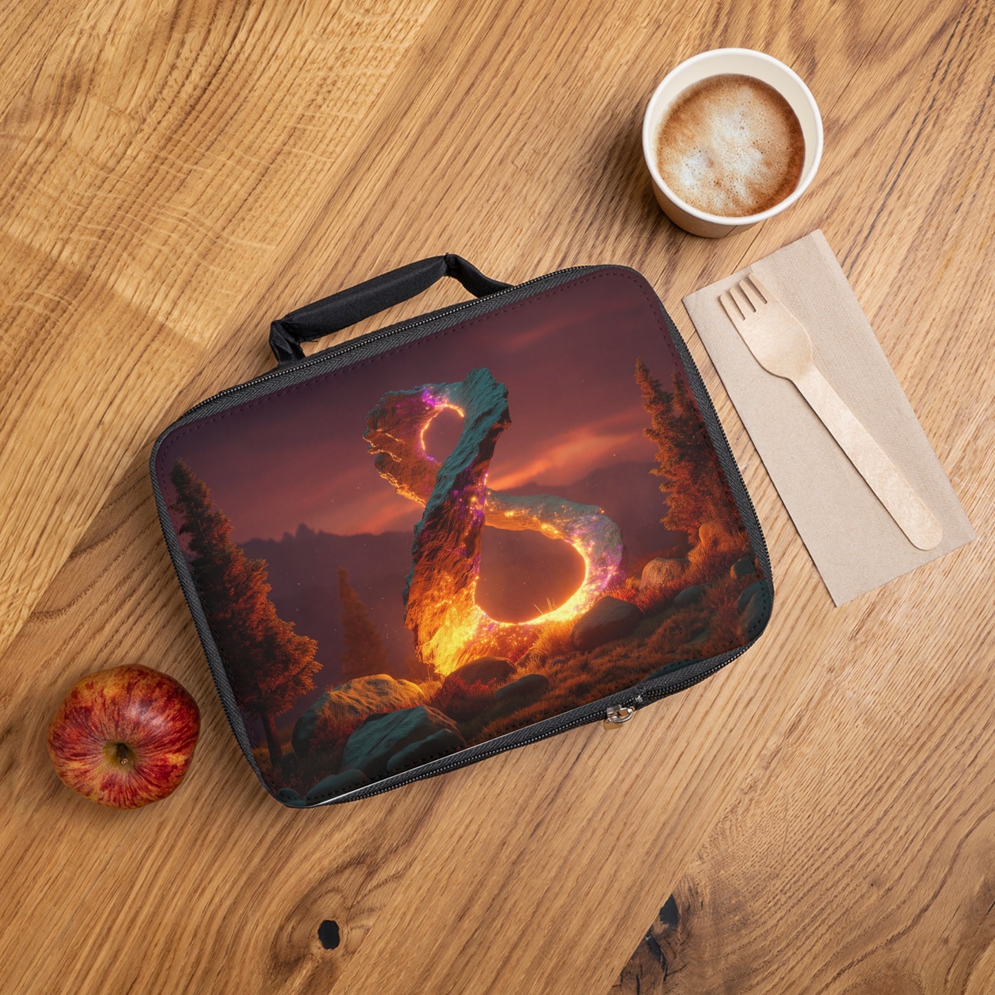 Celestial Infinity Stone Lunch Bag – Twilight Portal Dreamscape