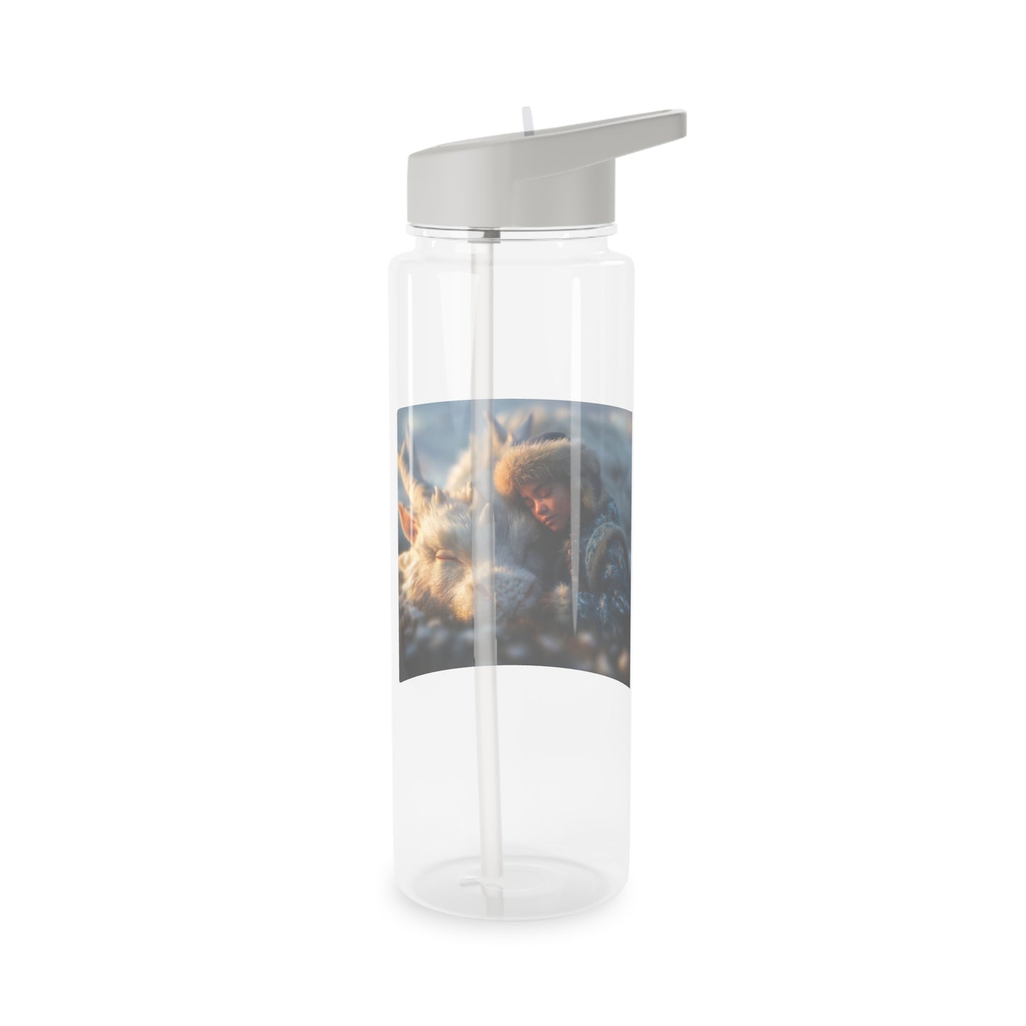 Sleeping Guardian White Dragon Tritan Water Bottle – Frosty Meadow Companion