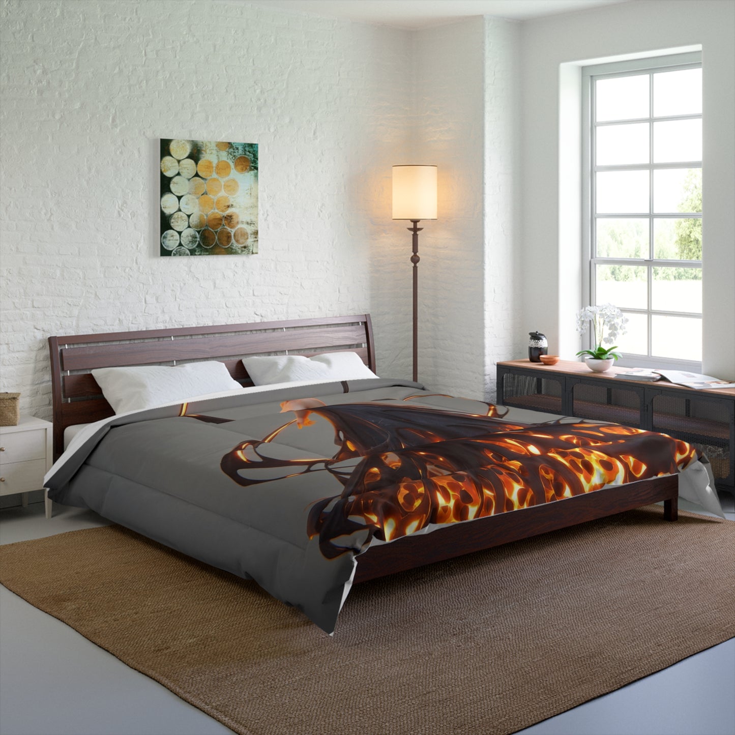 Luminescent Gown Comforter – Floating Orb Weaver Dreamscape