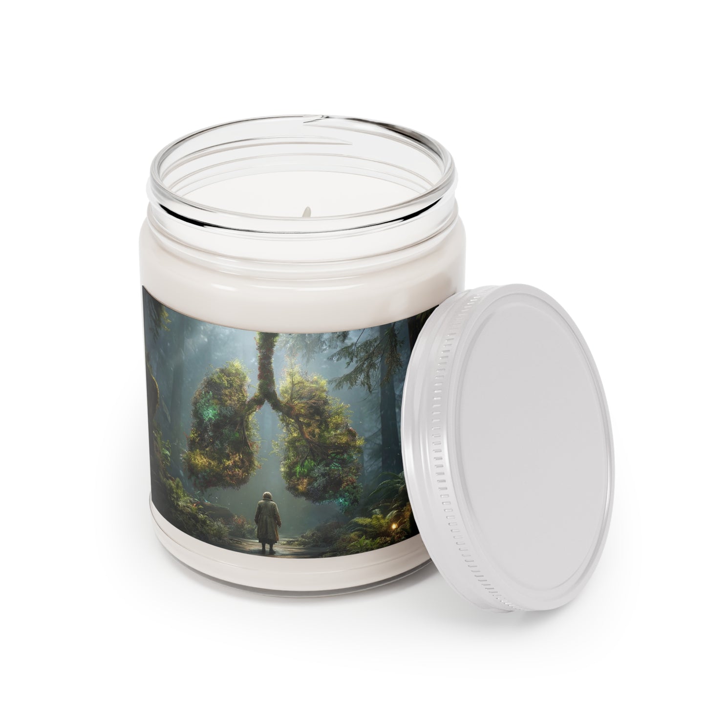 Lungs of the Wild Scented Soy Candles with White Lid, 9oz – Breath of Ancient Forests