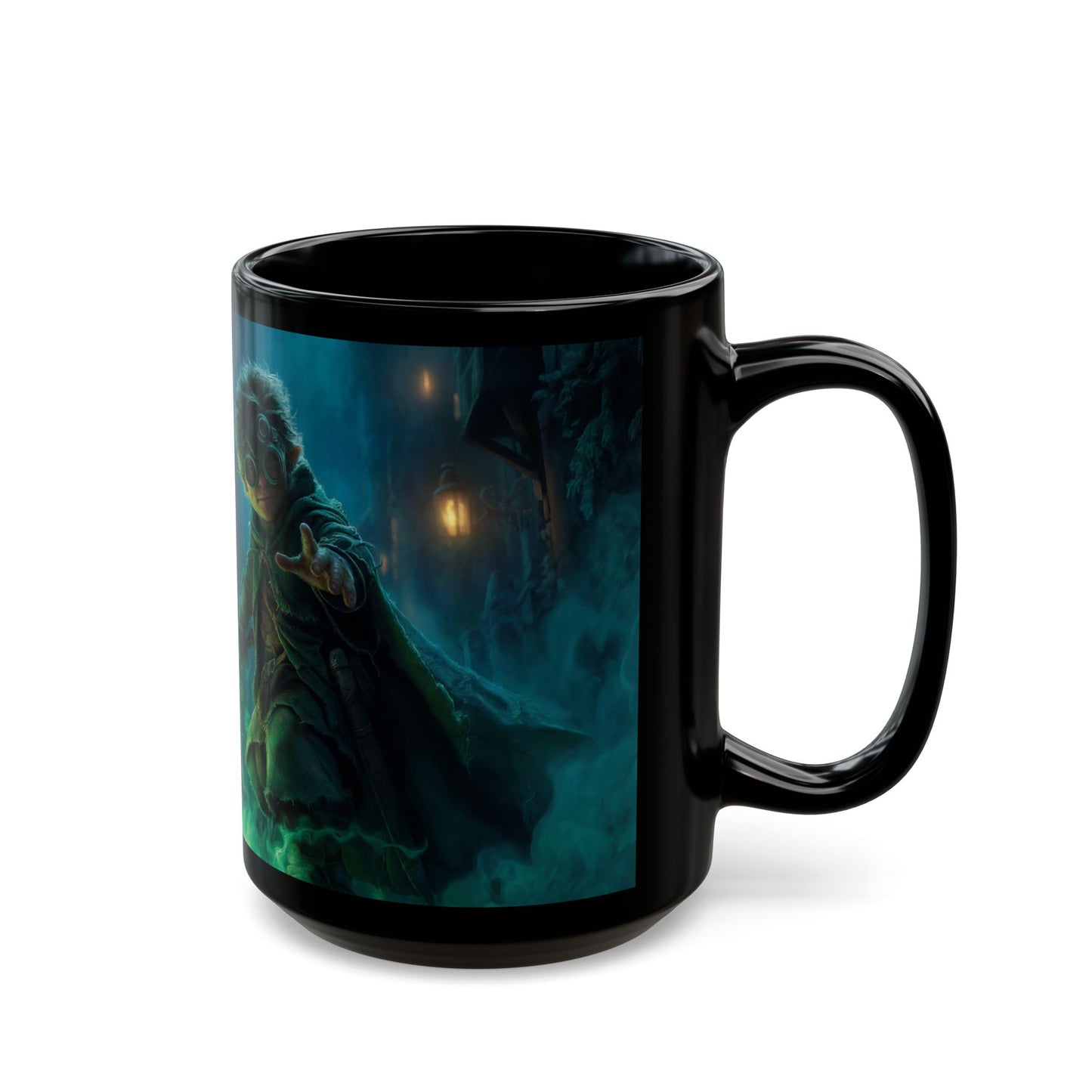 Green-Eyed Sword Apprentice Mug – Twilight Alley Magic