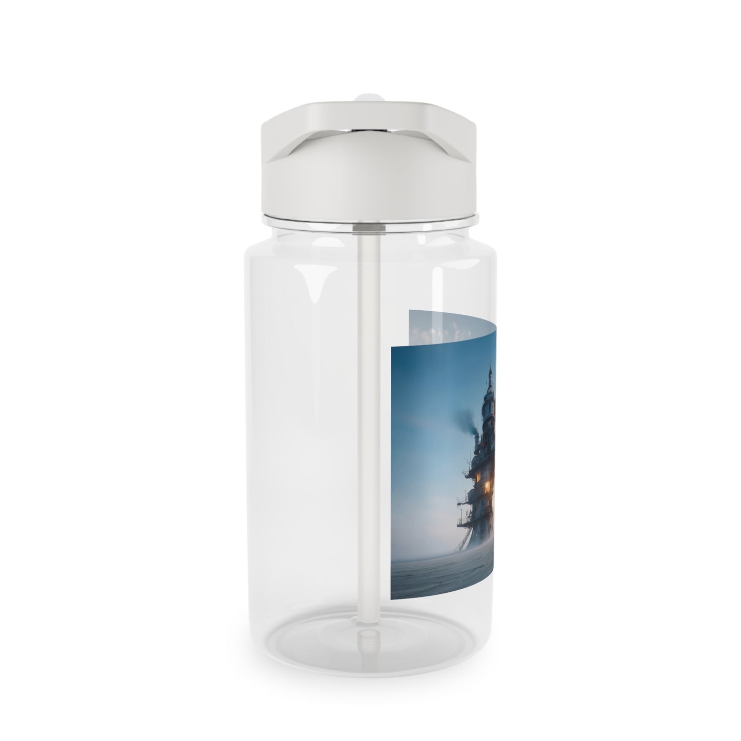 Steam Tower Tritan Water Bottle – Rustic Skywatcher Sentinel