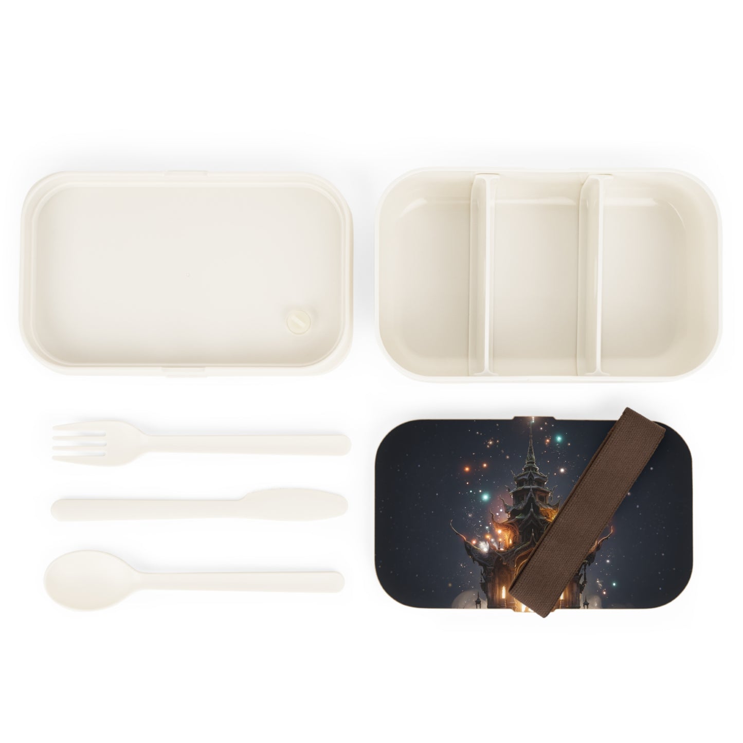 Celestial Temple Bento Lunch Box – Starlit Gateway to Wonder