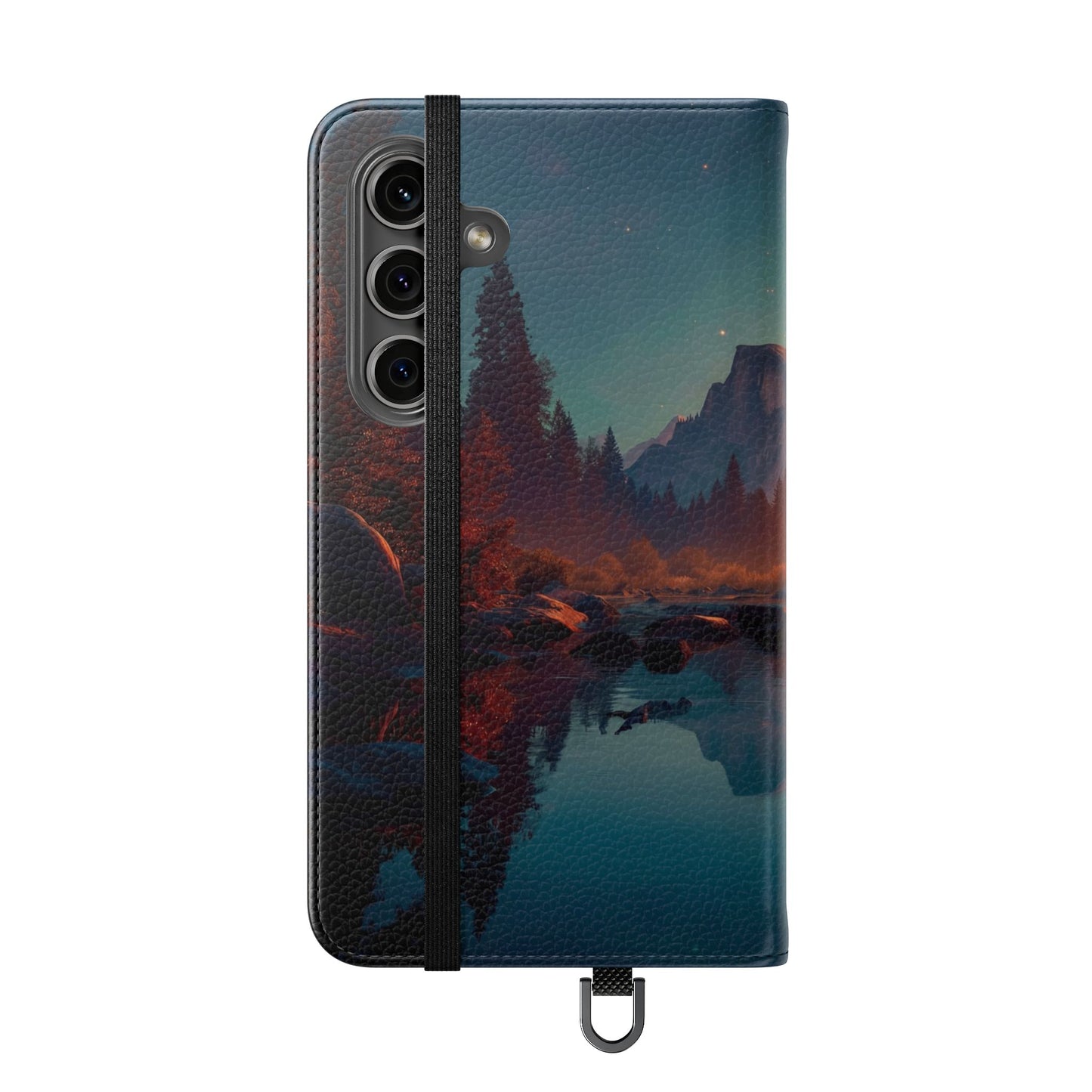 Starlit Valley Flip Cases – Twilight River and Half Dome Reflections